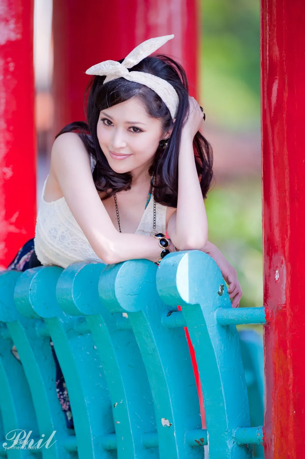 Beautyleg Leg Model Avy Dress Park Outdoor Shoot Photo Set photo 28