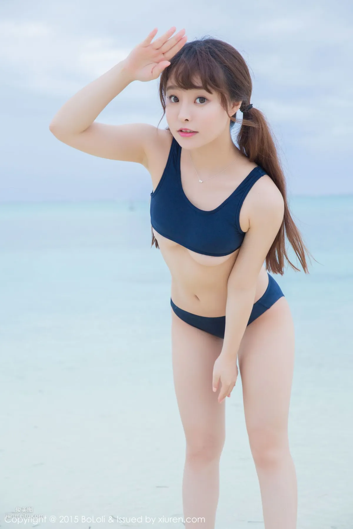 Liu Youqi Sevenbaby, Maldives Travel Shoot, Bikini + School Swimsuit [Boluoshe] Vol.044 Photo Set photo 51