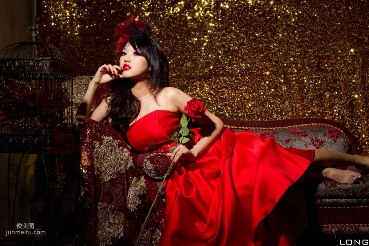陈玮廷/腿模Jill《婚紗之紅》写真集14