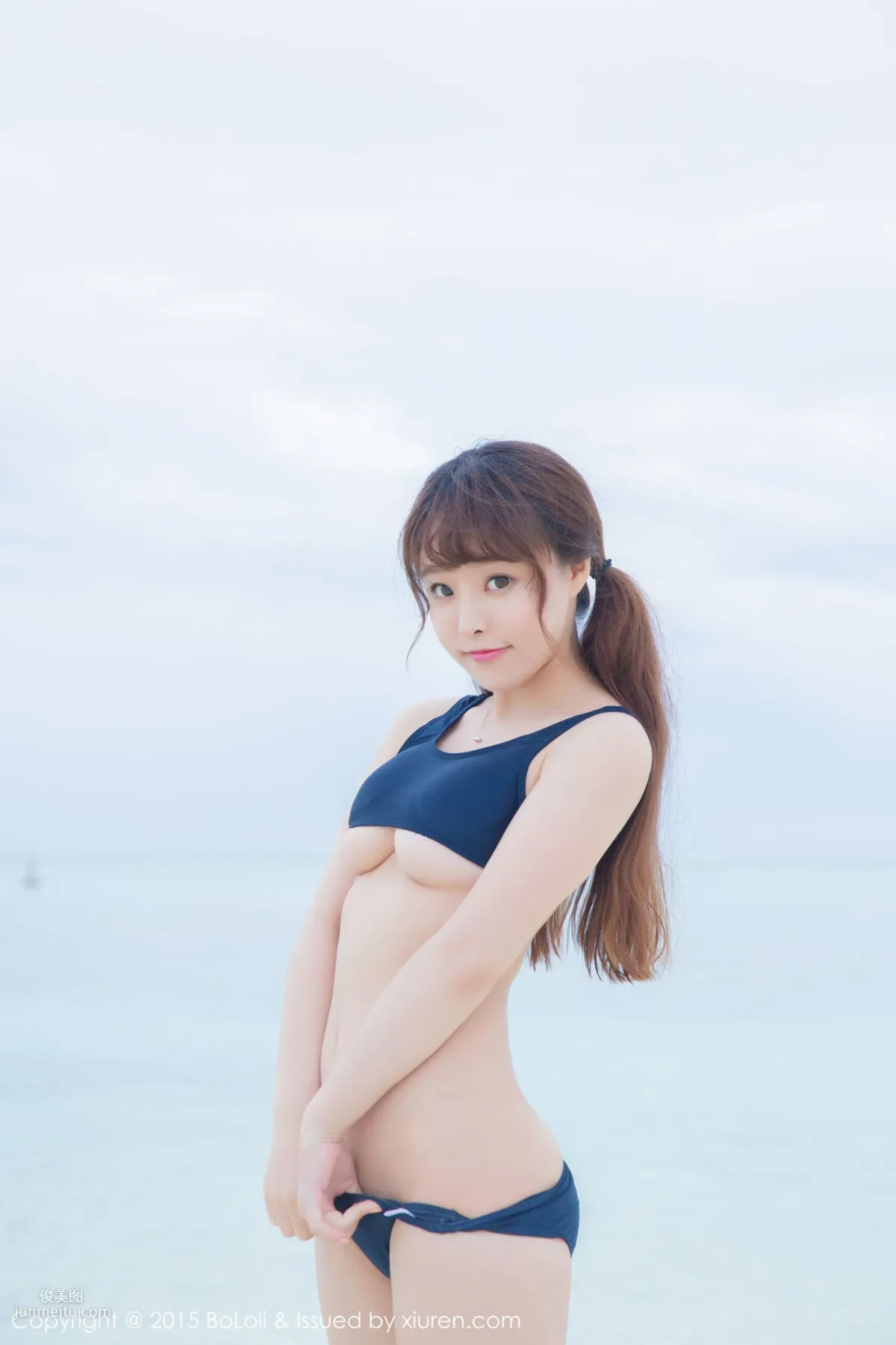 Liu Youqi Sevenbaby, Maldives Travel Shoot, Bikini + School Swimsuit [Boluoshe] Vol.044 Photo Set photo 29