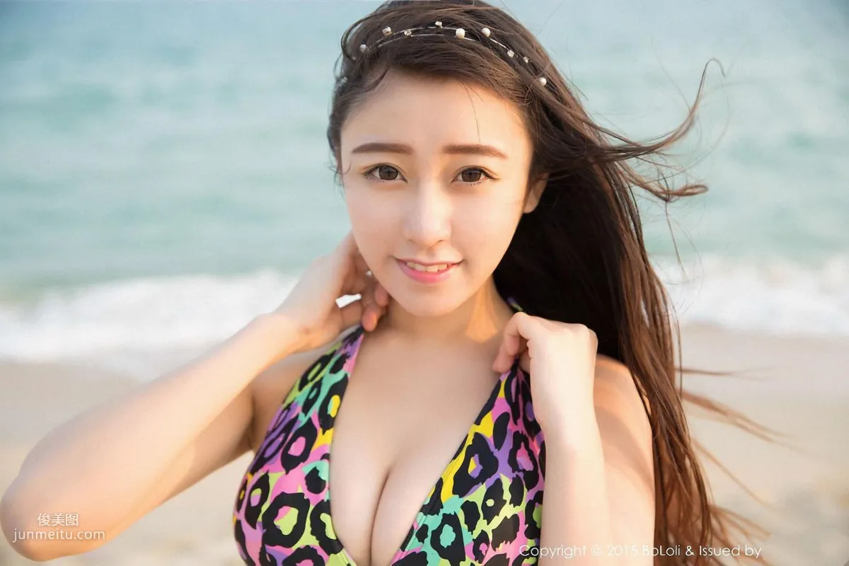 Duo Bi dobby Fresh and Light School Swimsuit + Swimwear [Boluoshe] Vol.022 Photo Set photo 33