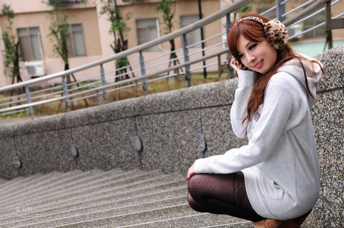 Taiwan Beauty Xiao Mi Kate su, Fresh Outdoor Shoot Photo Collection photo 18