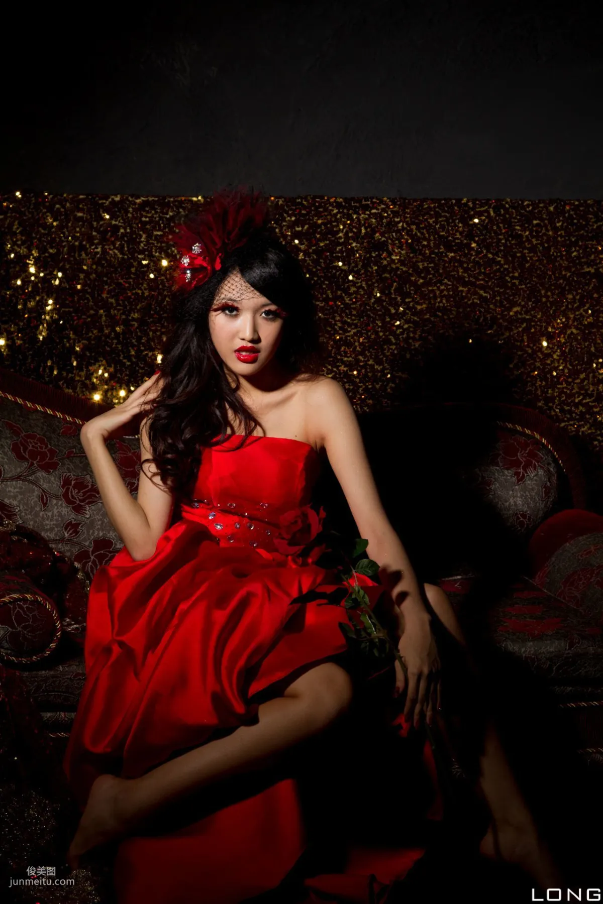 陈玮廷/腿模Jill《婚紗之紅》写真集27