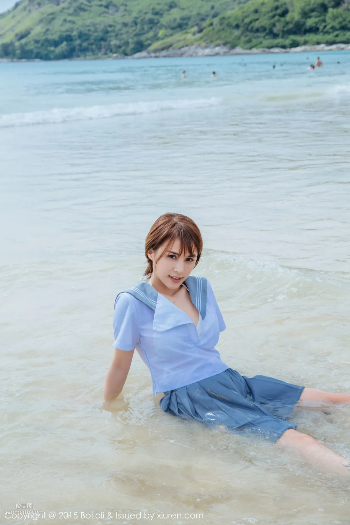 Xia Meijiang, Phuket Travel Shoot, Sexy Chef Plus Seaside Sailor Outfit [Boluoshe] Vol.077 Photo Set photo 27