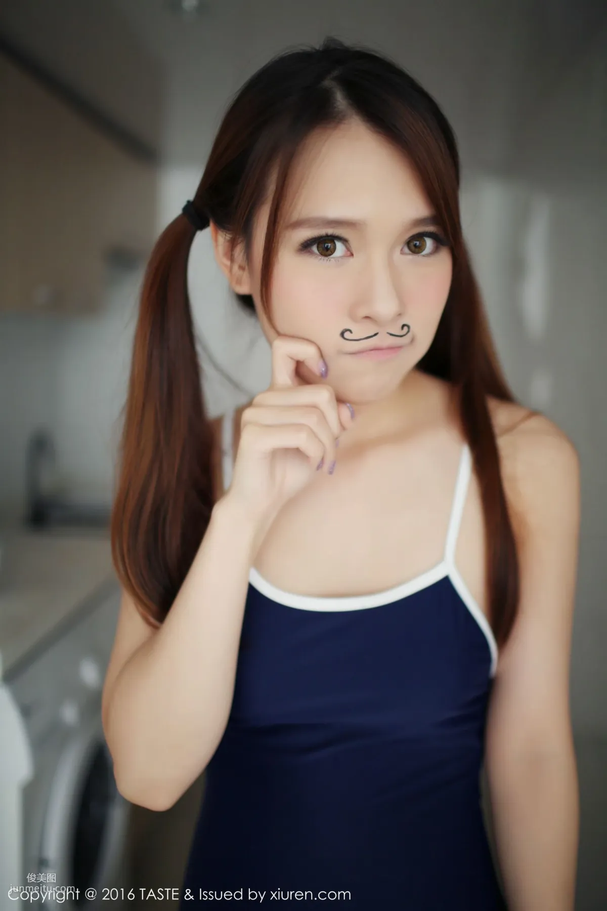 Carol Jiang, Cat-Ear Girl Kitchen Show + School Swimsuit Series [Wanwei Life] Vol.005 Photo Set photo 60