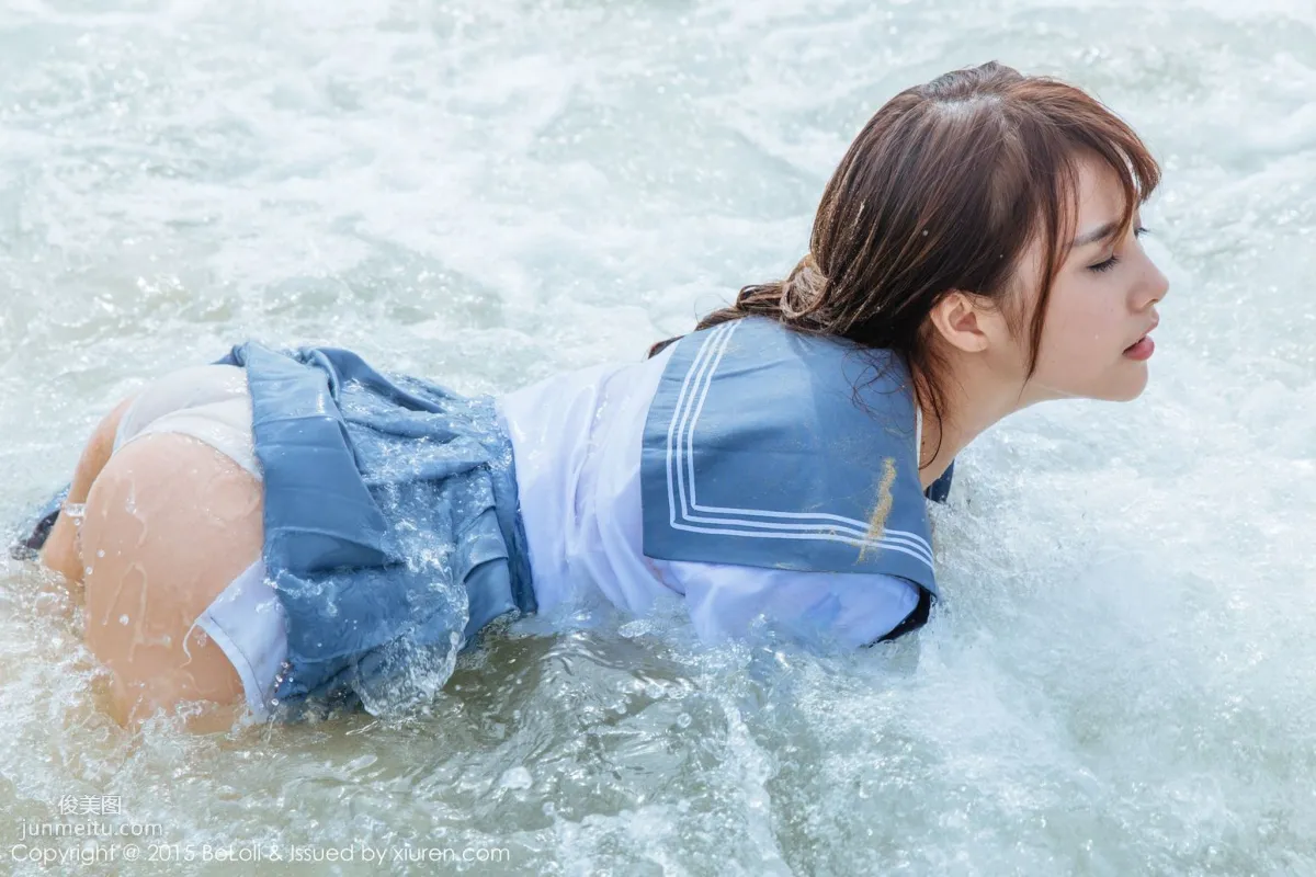 Xia Meijiang, Phuket Travel Shoot, Sexy Chef Plus Seaside Sailor Outfit [Boluoshe] Vol.077 Photo Set photo 34