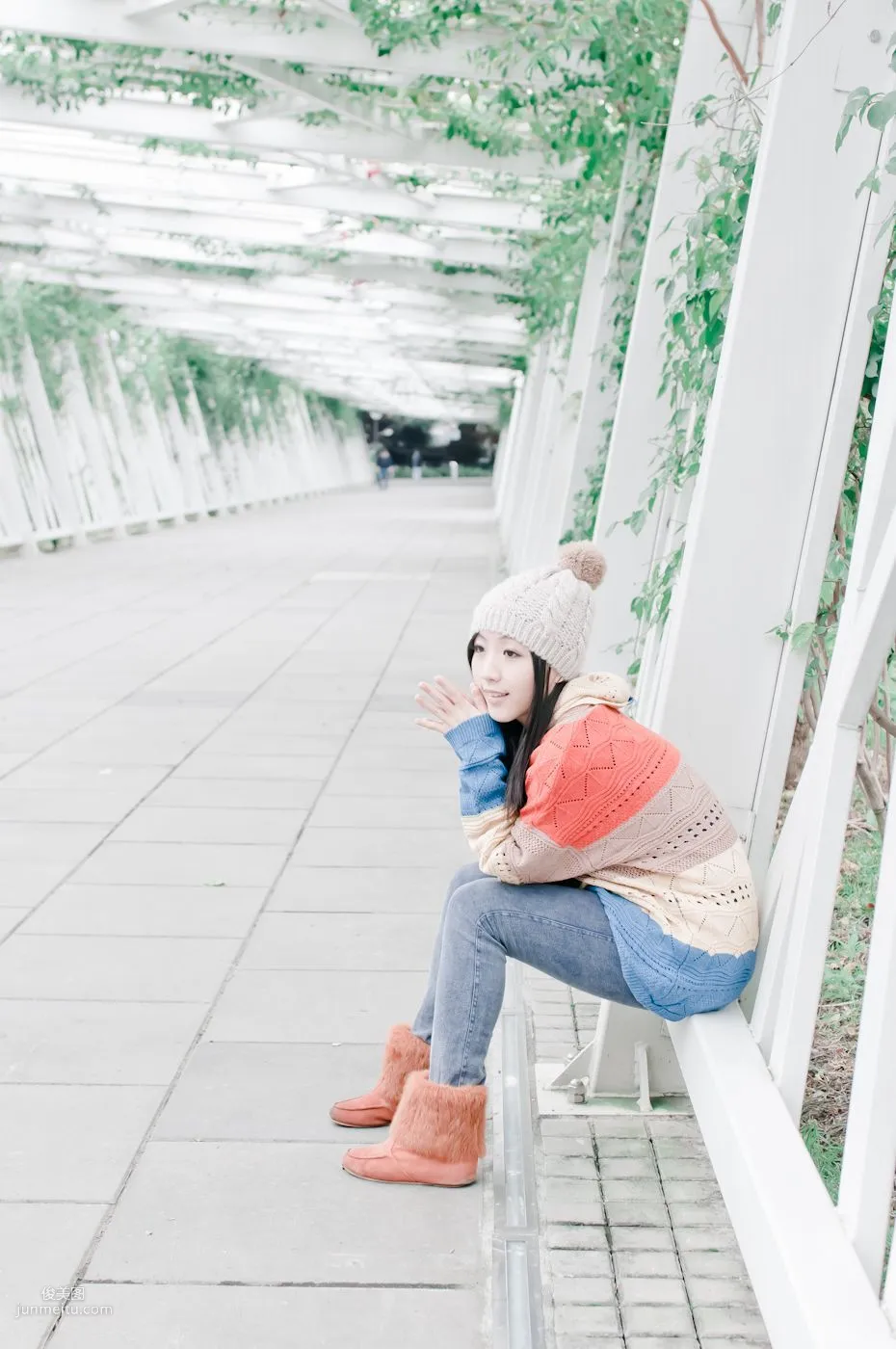 Taiwan Beauty Jiawen Yuanshan Outdoor Shoot Photo Set photo 45