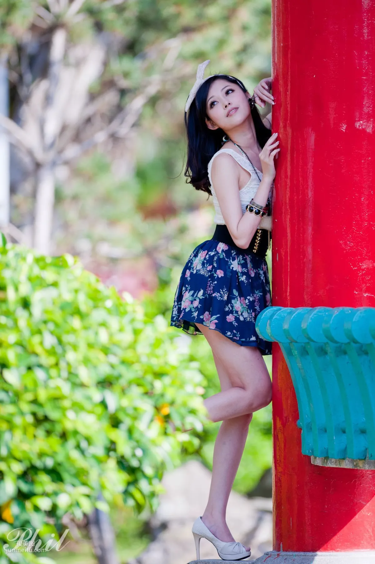 Beautyleg Leg Model Avy Dress Park Outdoor Shoot Photo Set photo 38