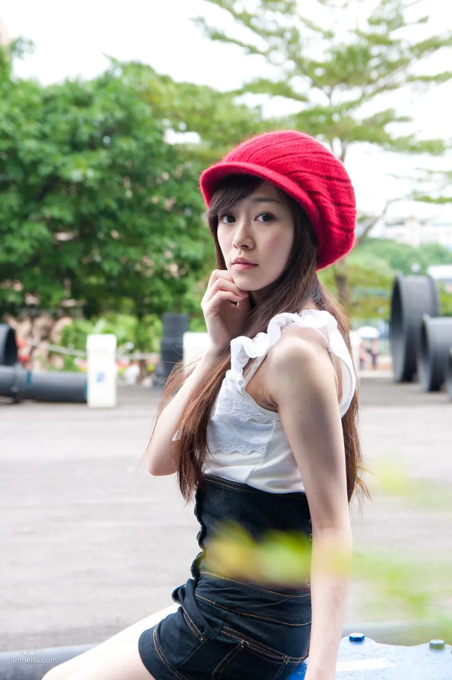 Taiwan Pure Beauty Mika Water Museum Street Snap Photo Set photo 45