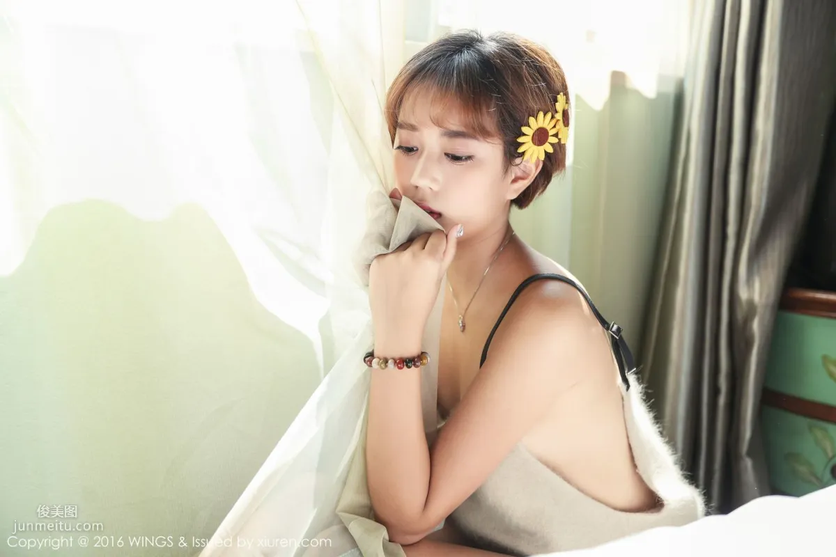 Ningmeng vivi - Top-Notch Short-Haired Handsome Model [WingS] Vol.019 Photo Set photo 59