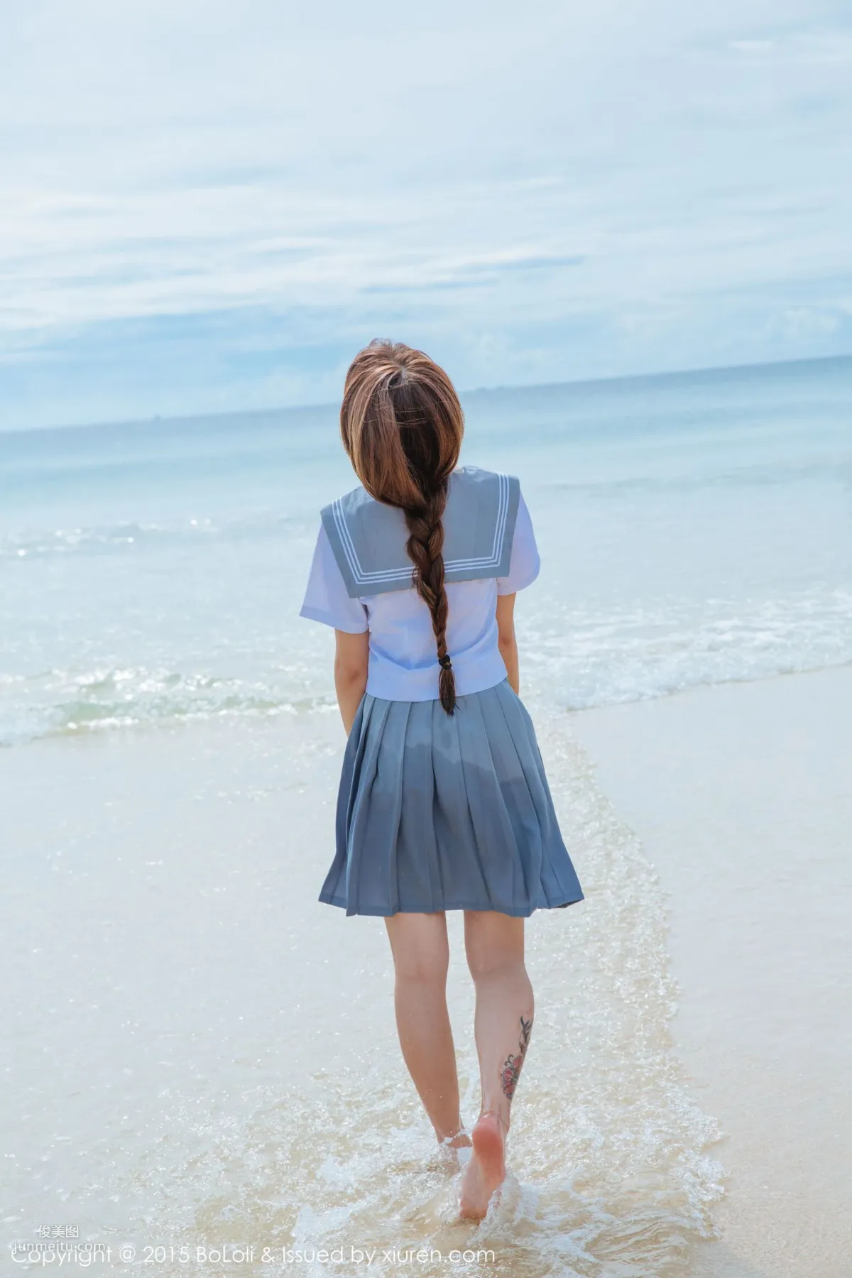 Xia Meijiang, Phuket Travel Shoot, Sexy Chef Plus Seaside Sailor Outfit [Boluoshe] Vol.077 Photo Set photo 26