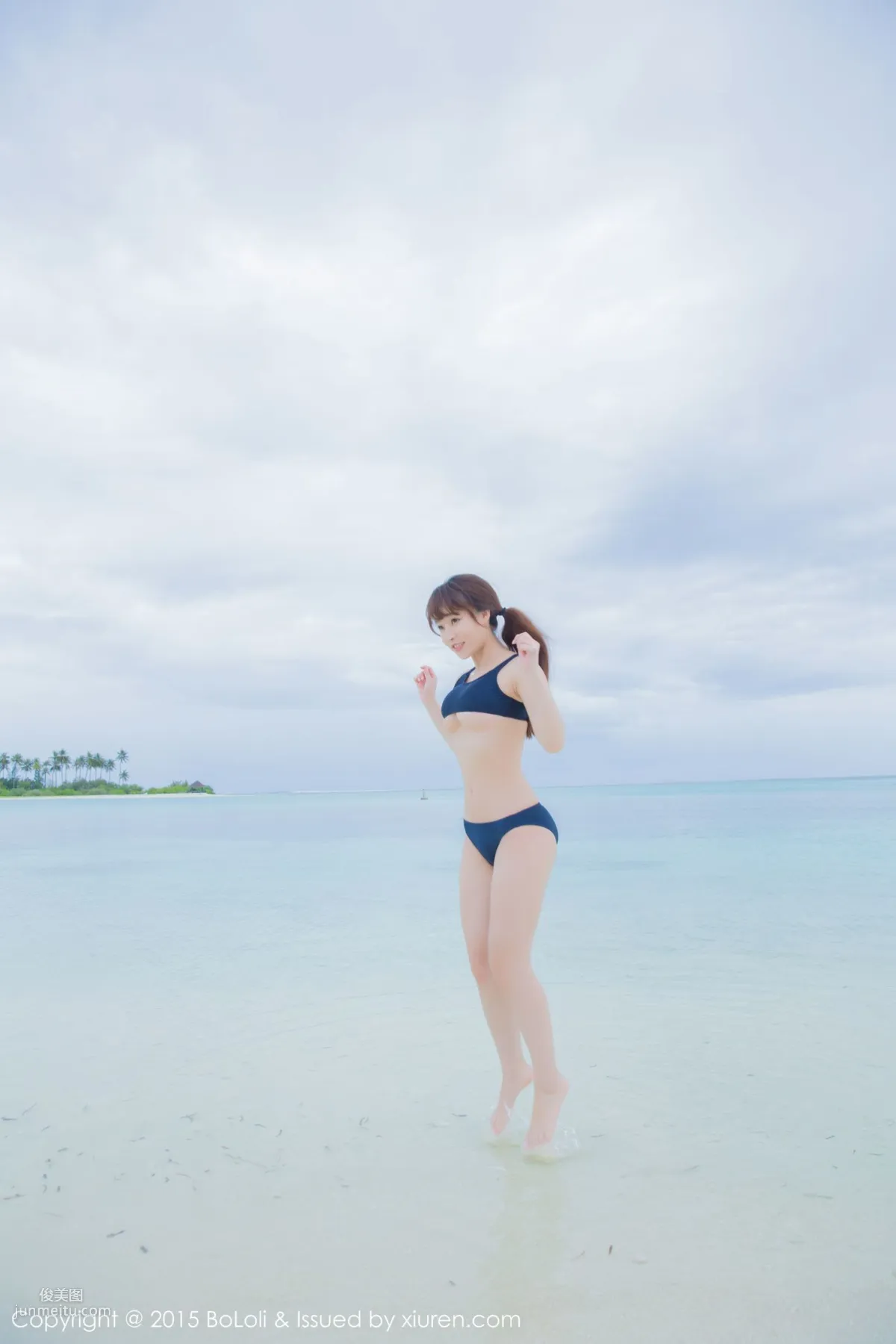 Liu Youqi Sevenbaby, Maldives Travel Shoot, Bikini + School Swimsuit [Boluoshe] Vol.044 Photo Set photo 47