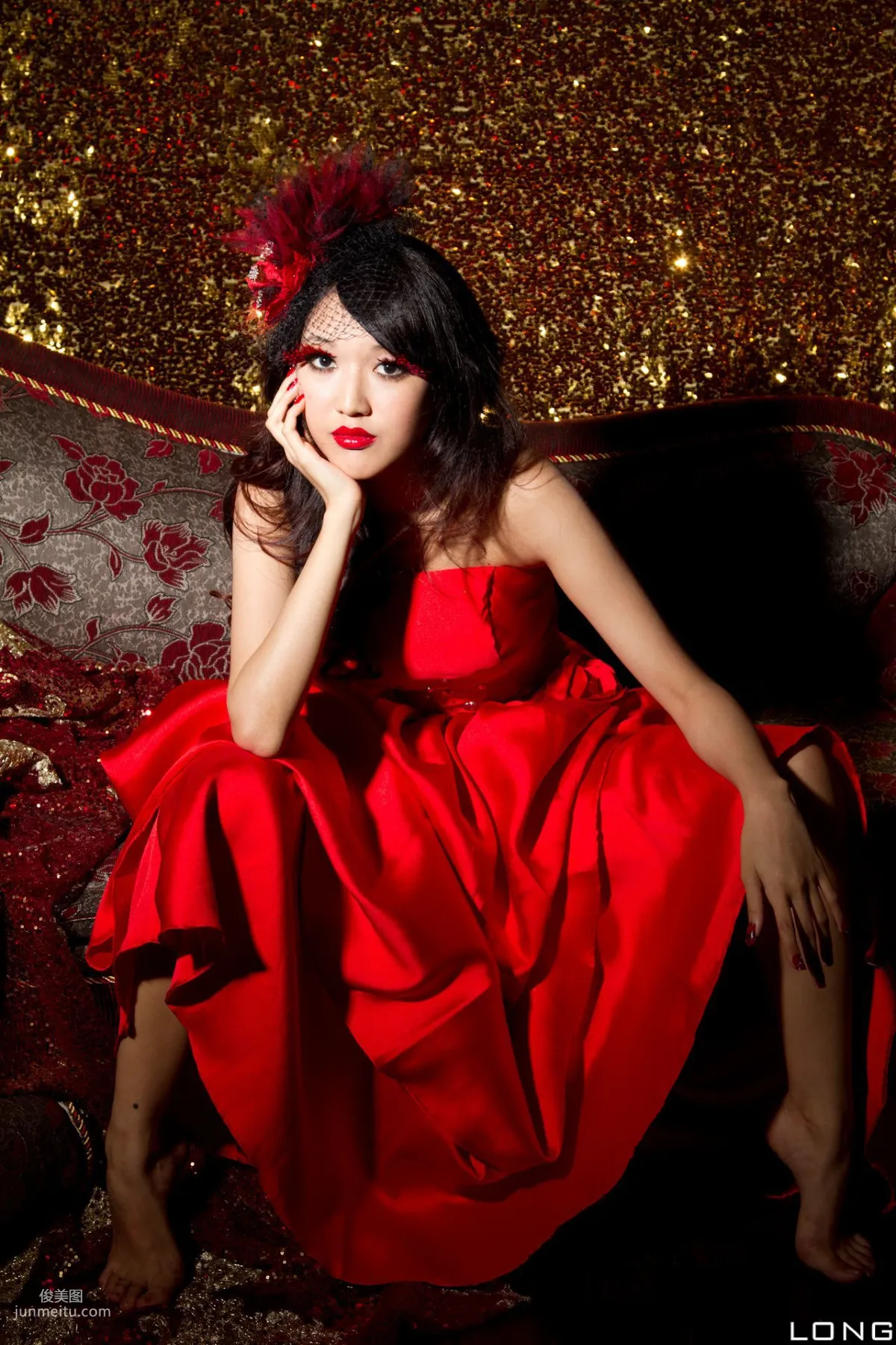 陈玮廷/腿模Jill《婚紗之紅》写真集40