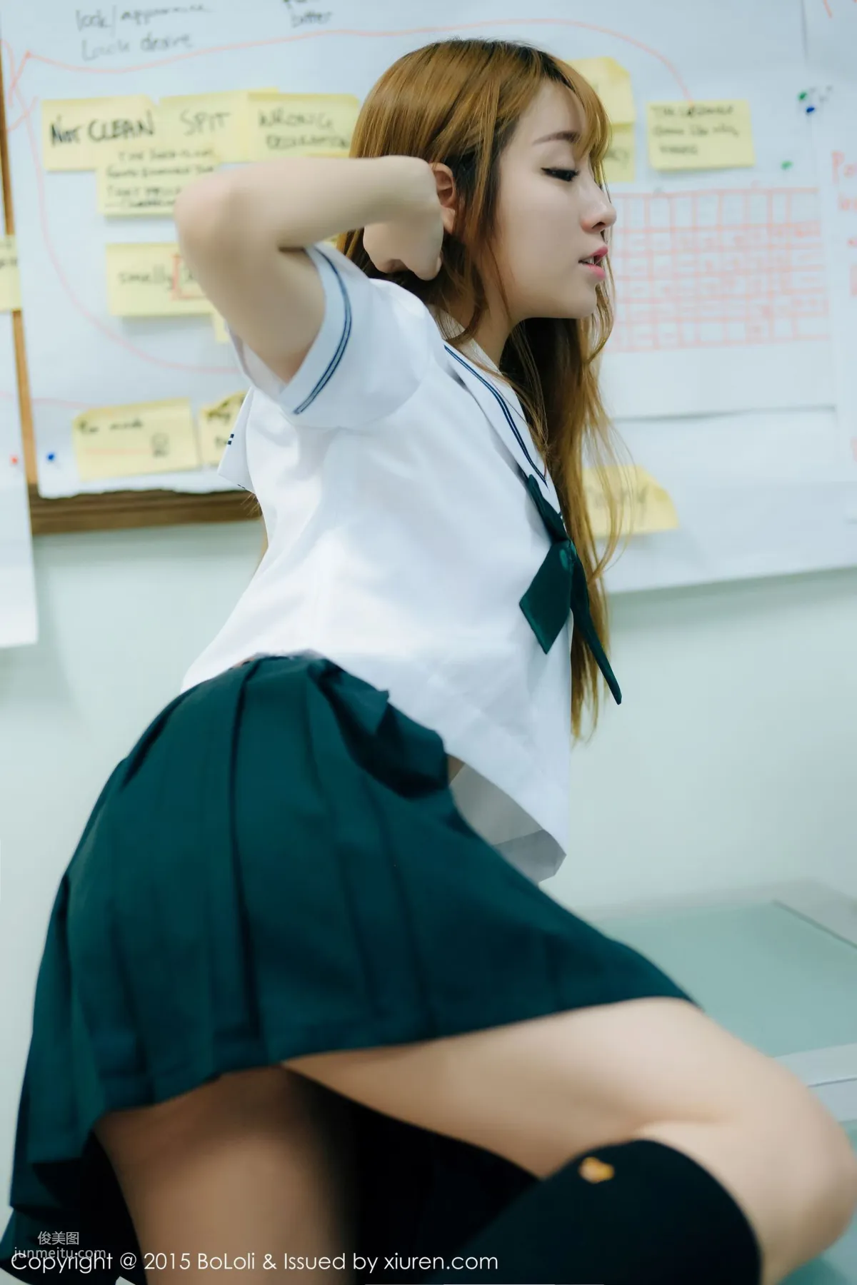 Wang Yuchun, JK Uniform [Boluoshe] Vol.035 Photo Set photo 47