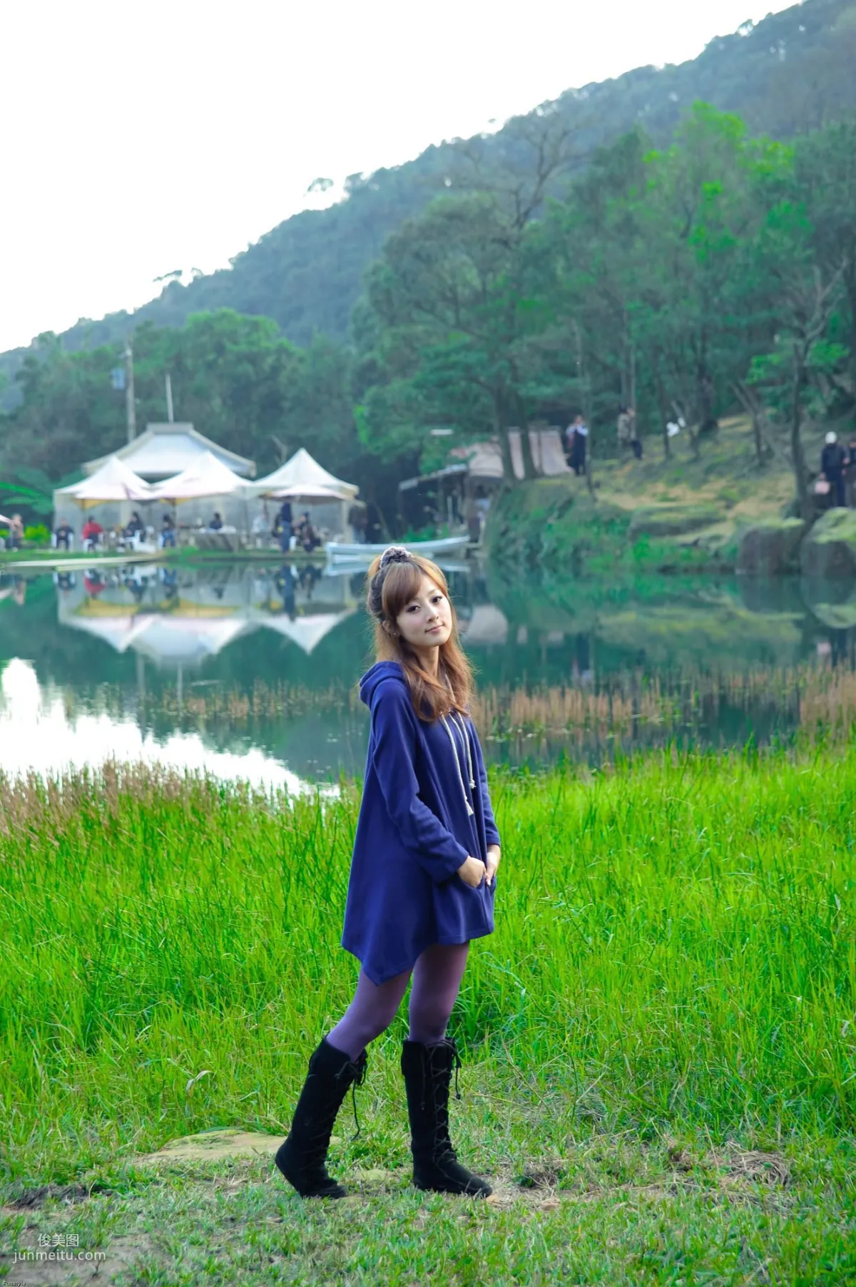 Taiwan Goddess Guozi MM Xinshan Menghu Outdoor Shoot Photo Set photo 40