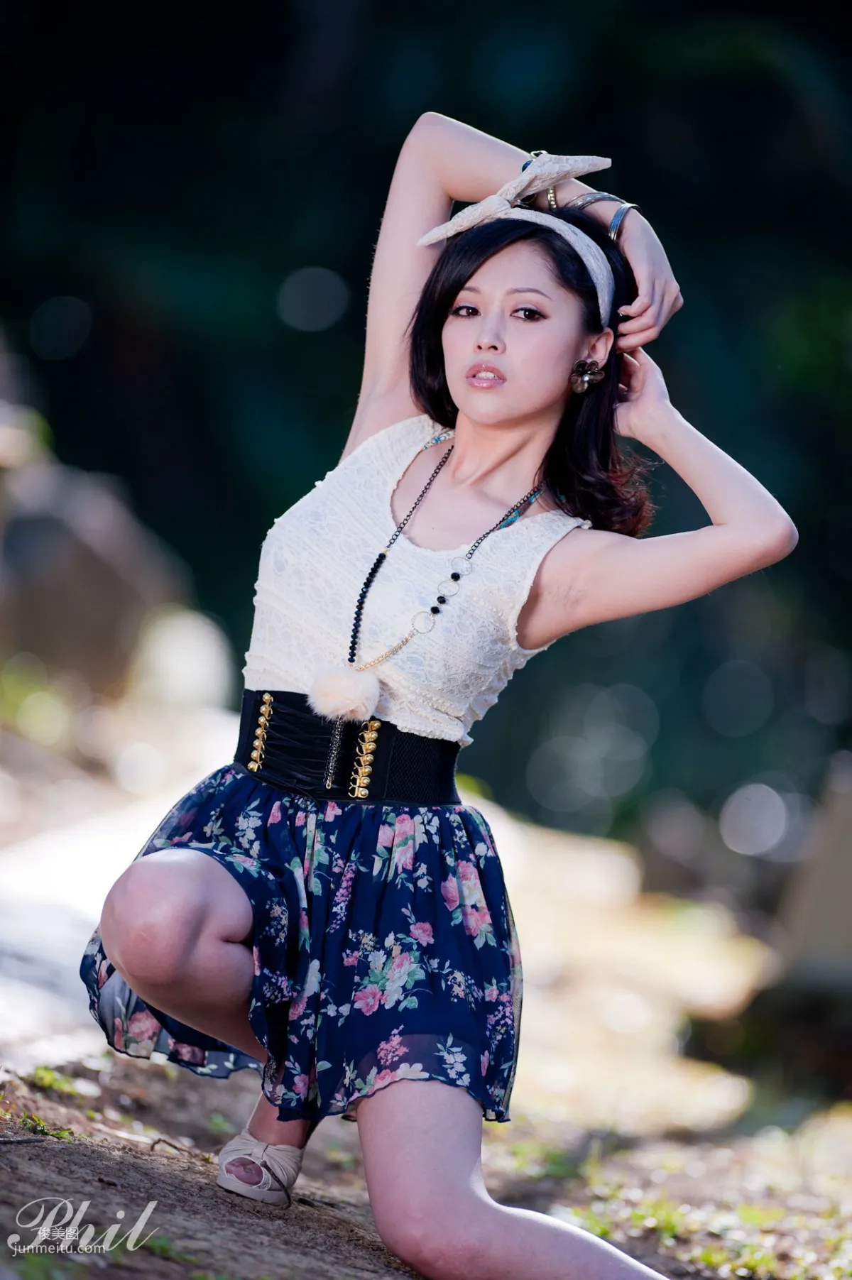 Beautyleg Leg Model Avy Dress Park Outdoor Shoot Photo Set photo 48