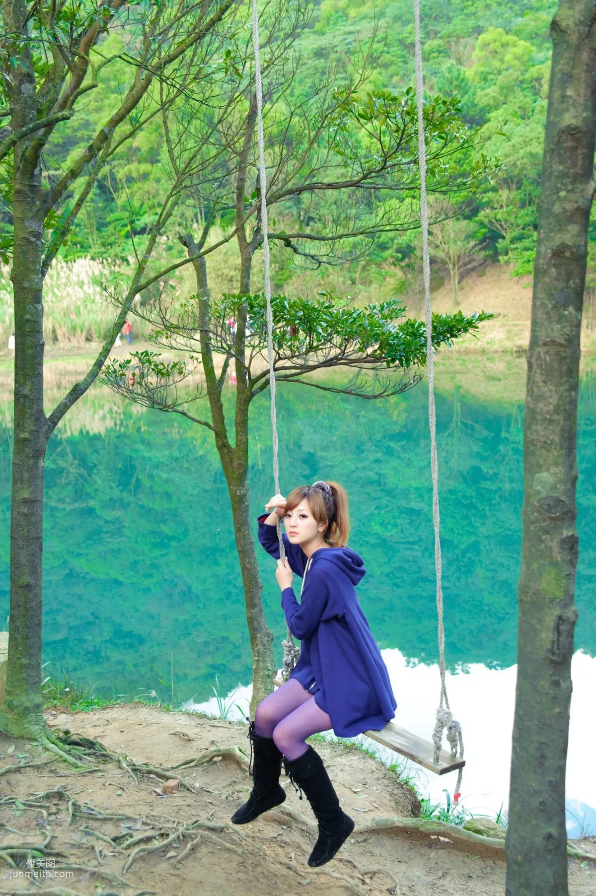 Taiwan Goddess Guozi MM Xinshan Menghu Outdoor Shoot Photo Set photo 27