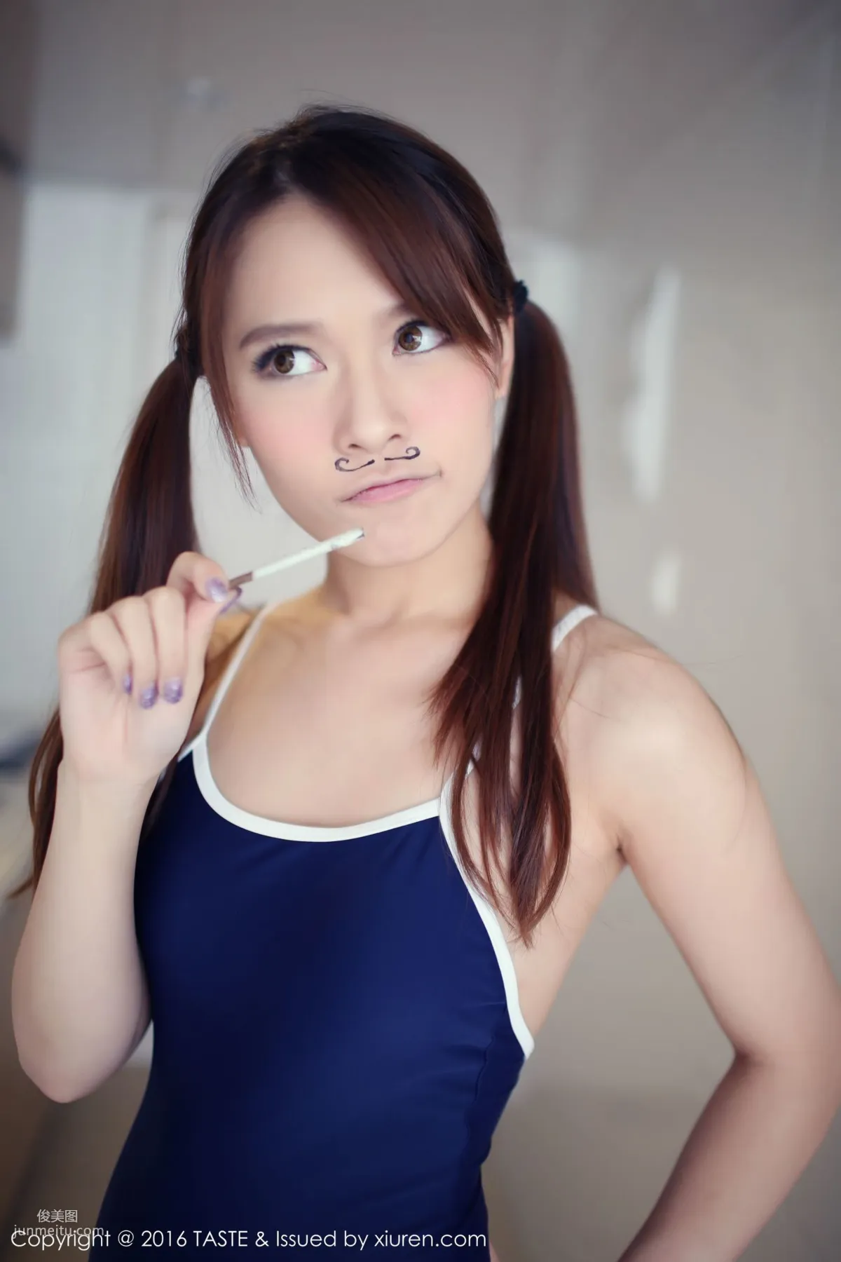 Carol Jiang, Cat-Ear Girl Kitchen Show + School Swimsuit Series [Wanwei Life] Vol.005 Photo Set photo 49