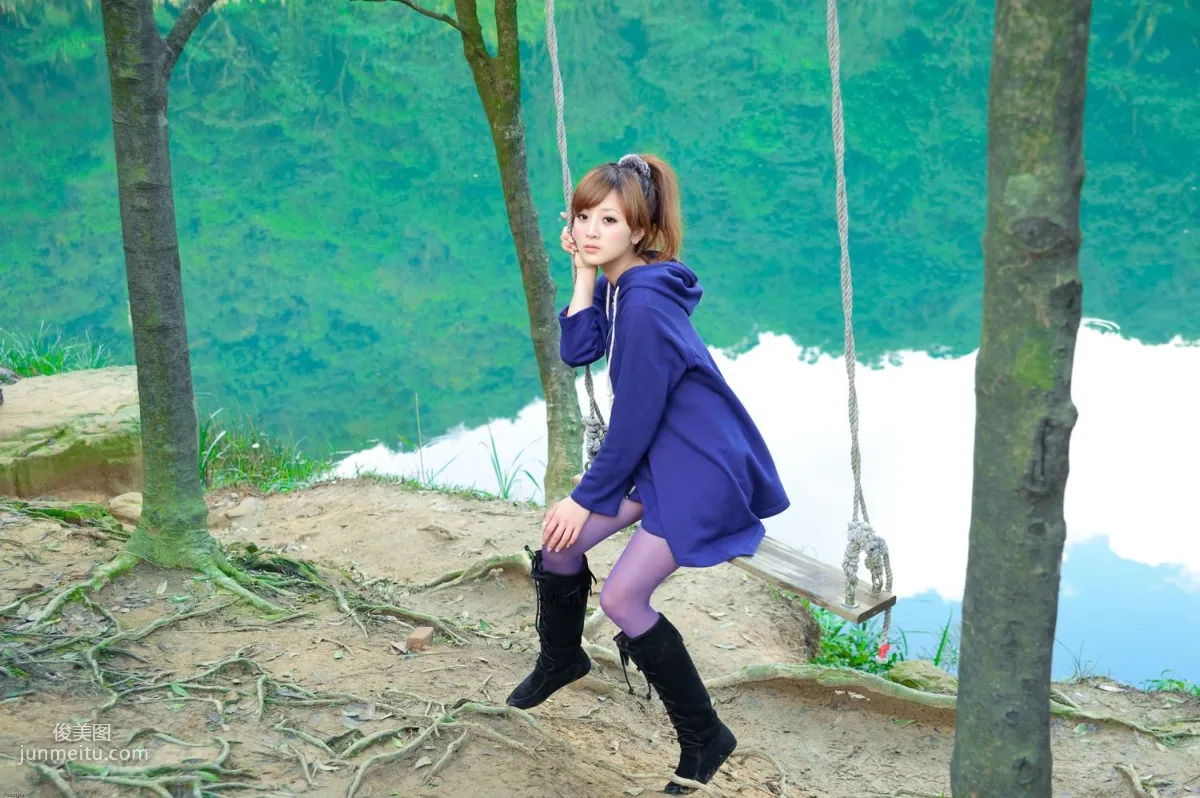 Taiwan Goddess Guozi MM Xinshan Menghu Outdoor Shoot Photo Set photo 28