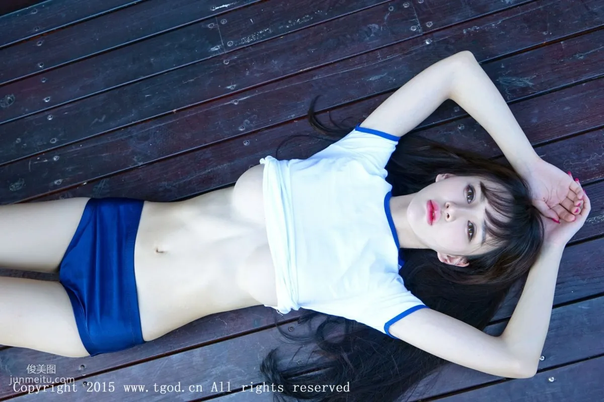 Cheryl Qingshu Yunman Travel Shoot Sportswear Beautiful Girl, Sexy Lace Series [TGOD] Photo Set photo 23