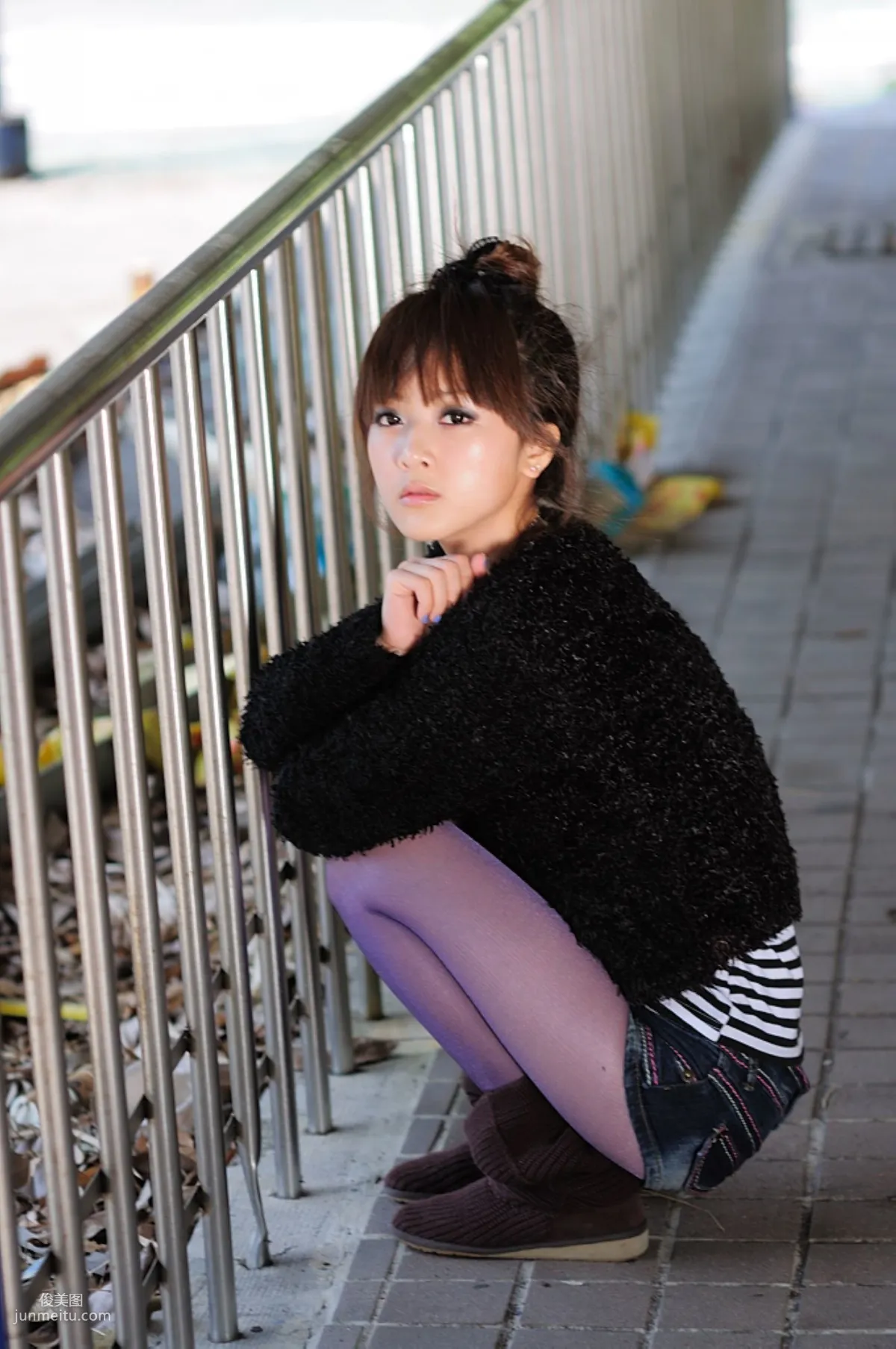 Taiwan Internet Celebrity Guozi MM, Children's Traffic Museum Street Snap Photo Set photo 12