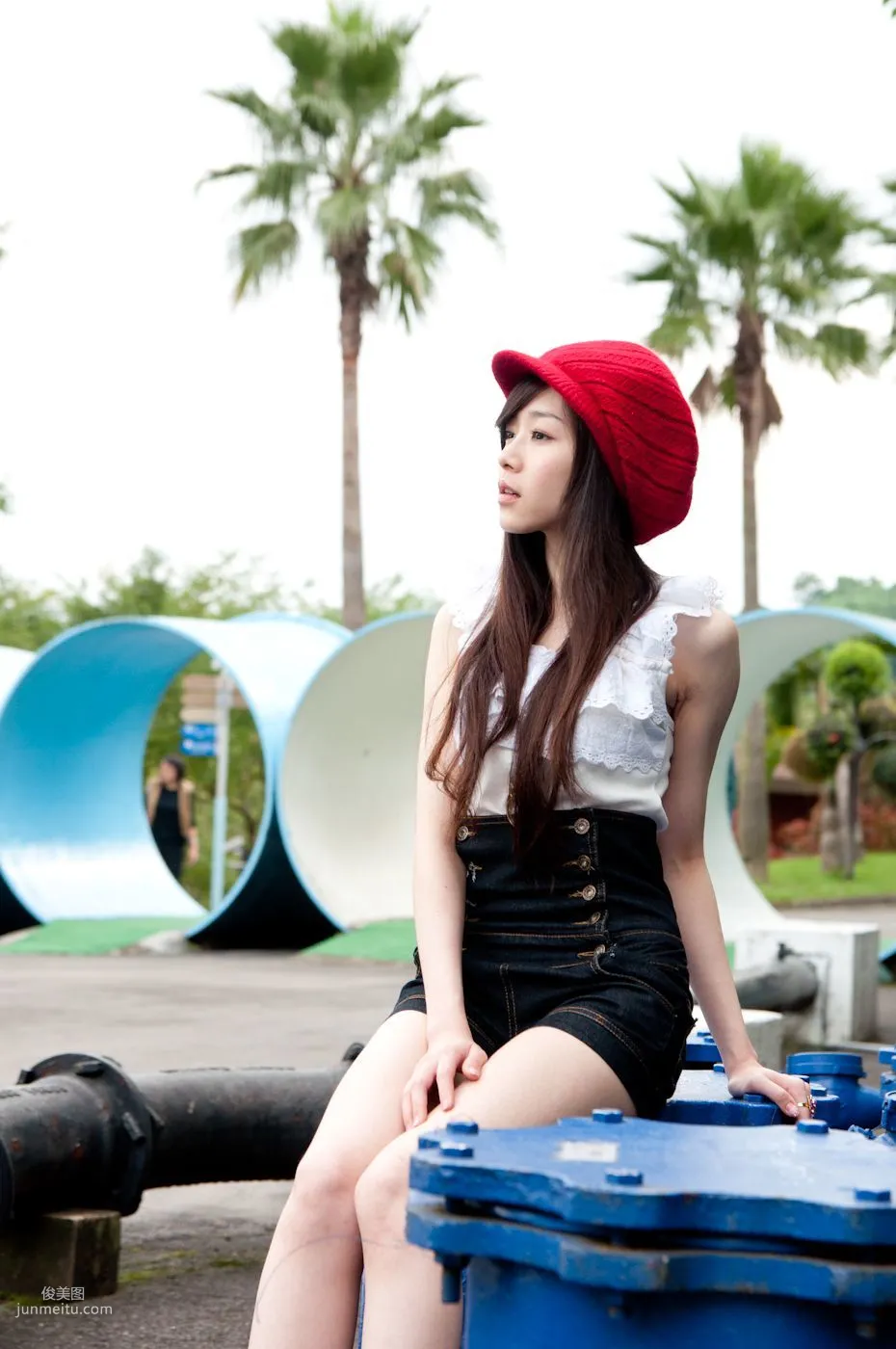 Taiwan Pure Beauty Mika Water Museum Street Snap Photo Set photo 41
