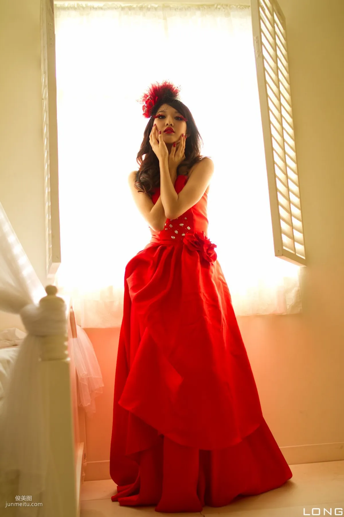 陈玮廷/腿模Jill《婚紗之紅》写真集3