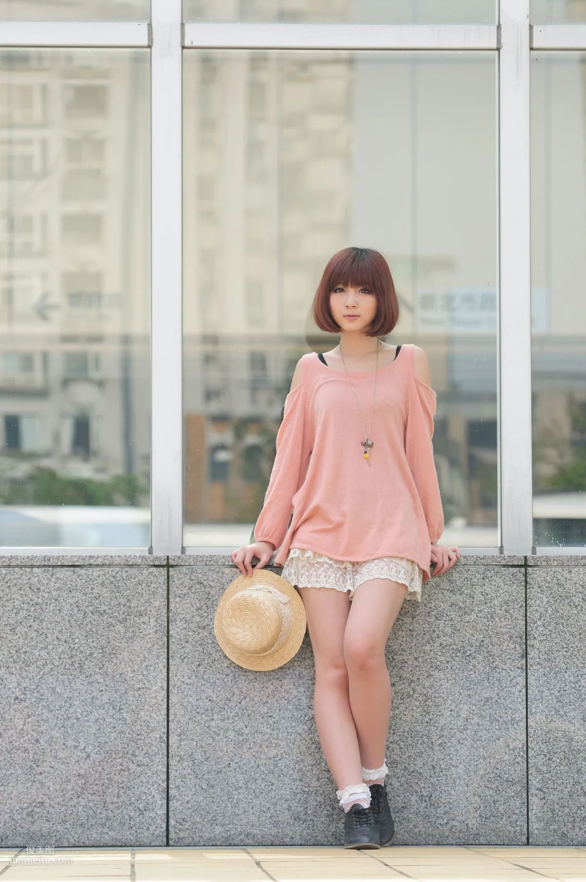 Short-Haired Beauty Xiaozhu patty, 2 Sets of Fresh Street Snap Photo Set photo 8