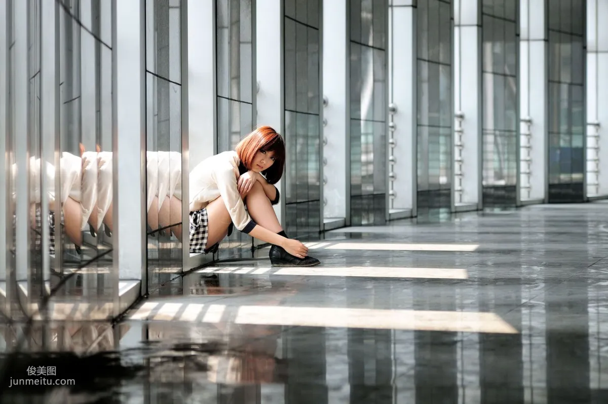 Short-Haired Beauty Xiaozhu patty, 2 Sets of Fresh Street Snap Photo Set photo 22