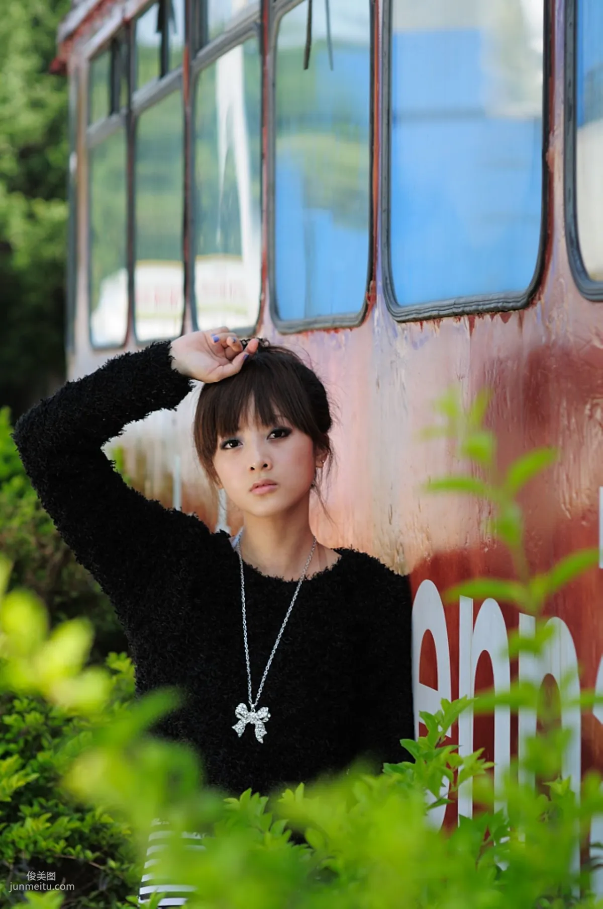 Taiwan Internet Celebrity Guozi MM, Children's Traffic Museum Street Snap Photo Set photo 5