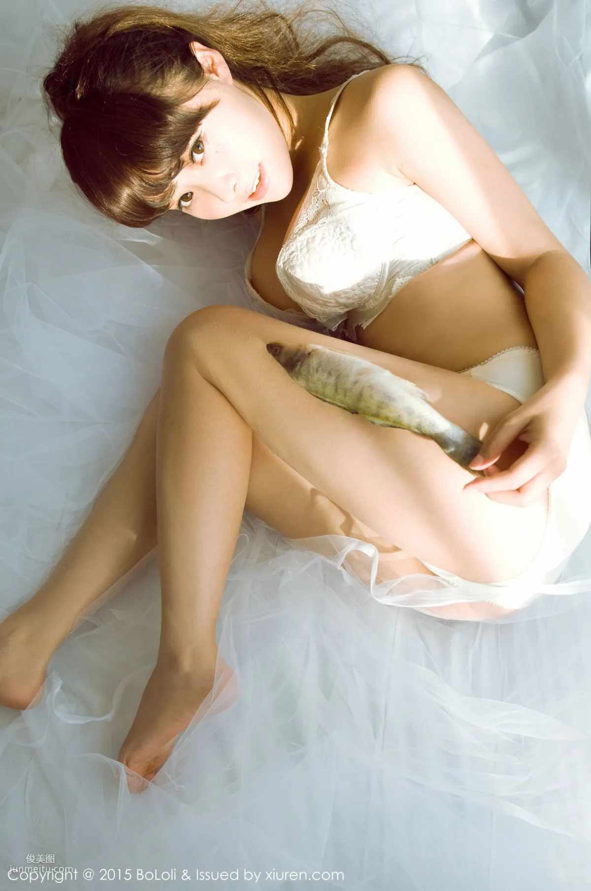 Liu Youqi Sevenbaby, Salmon [Boluoshe] Vol.003 Photo Set photo 8