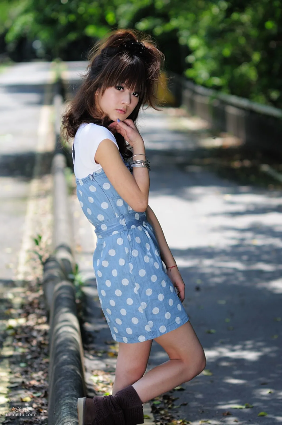 Taiwan Internet Celebrity Guozi MM, Children's Traffic Museum Street Snap Photo Set photo 25
