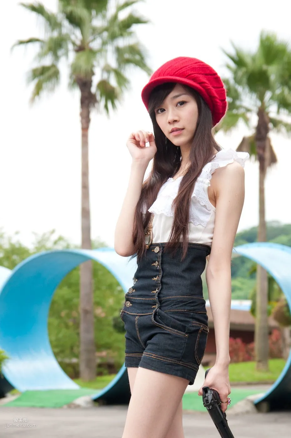 Taiwan Pure Beauty Mika Water Museum Street Snap Photo Set photo 47