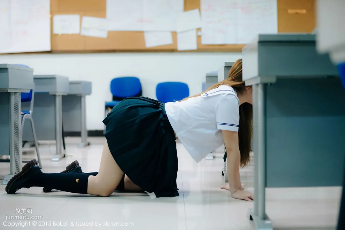 Wang Yuchun, JK Uniform [Boluoshe] Vol.035 Photo Set photo 52