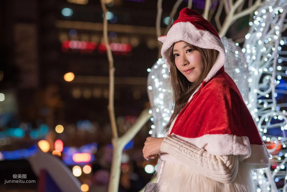 Taiwan Beauty Xia Qing MISO, Christmas Outdoor Shoot Photo Set photo 43