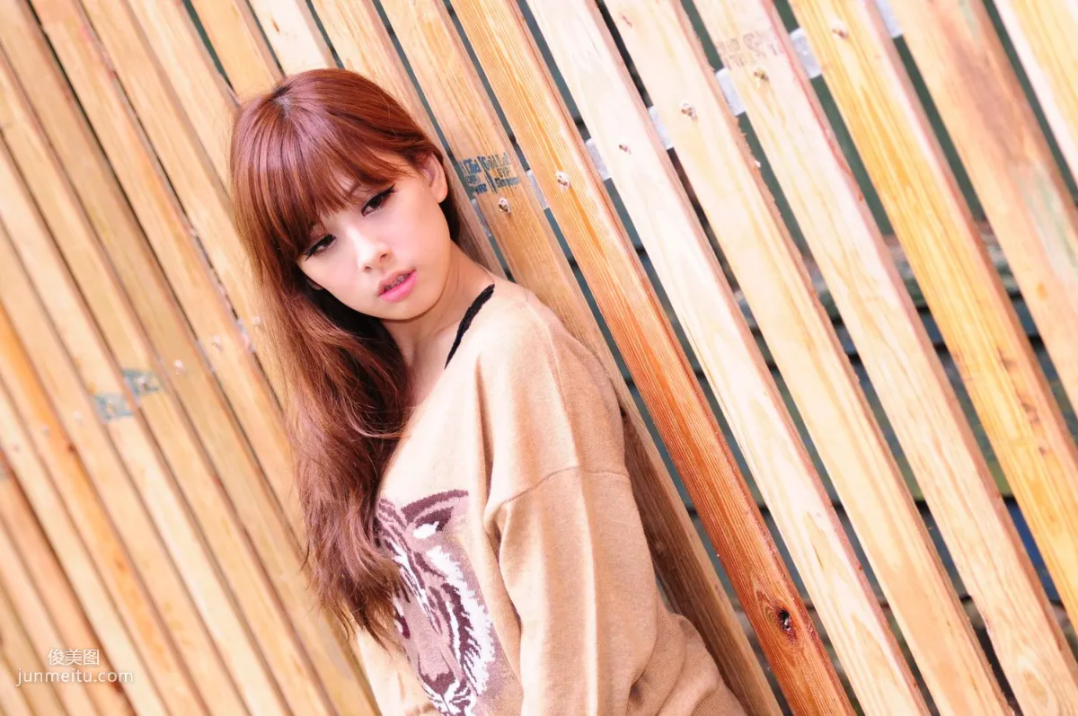 Taiwan Beauty Xiao Mi Kate su, Fresh Outdoor Shoot Photo Collection photo 55