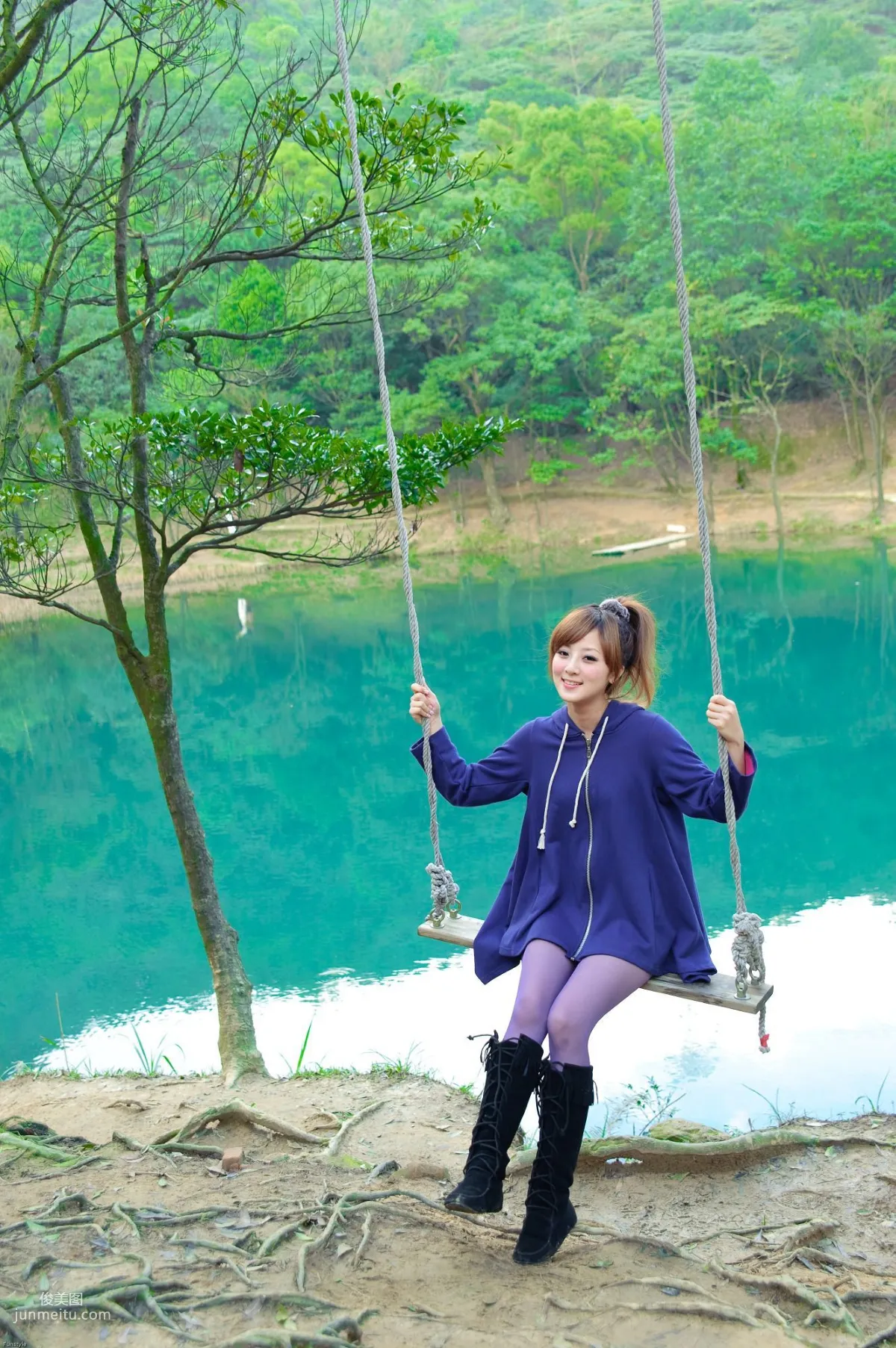 Taiwan Goddess Guozi MM Xinshan Menghu Outdoor Shoot Photo Set photo 22