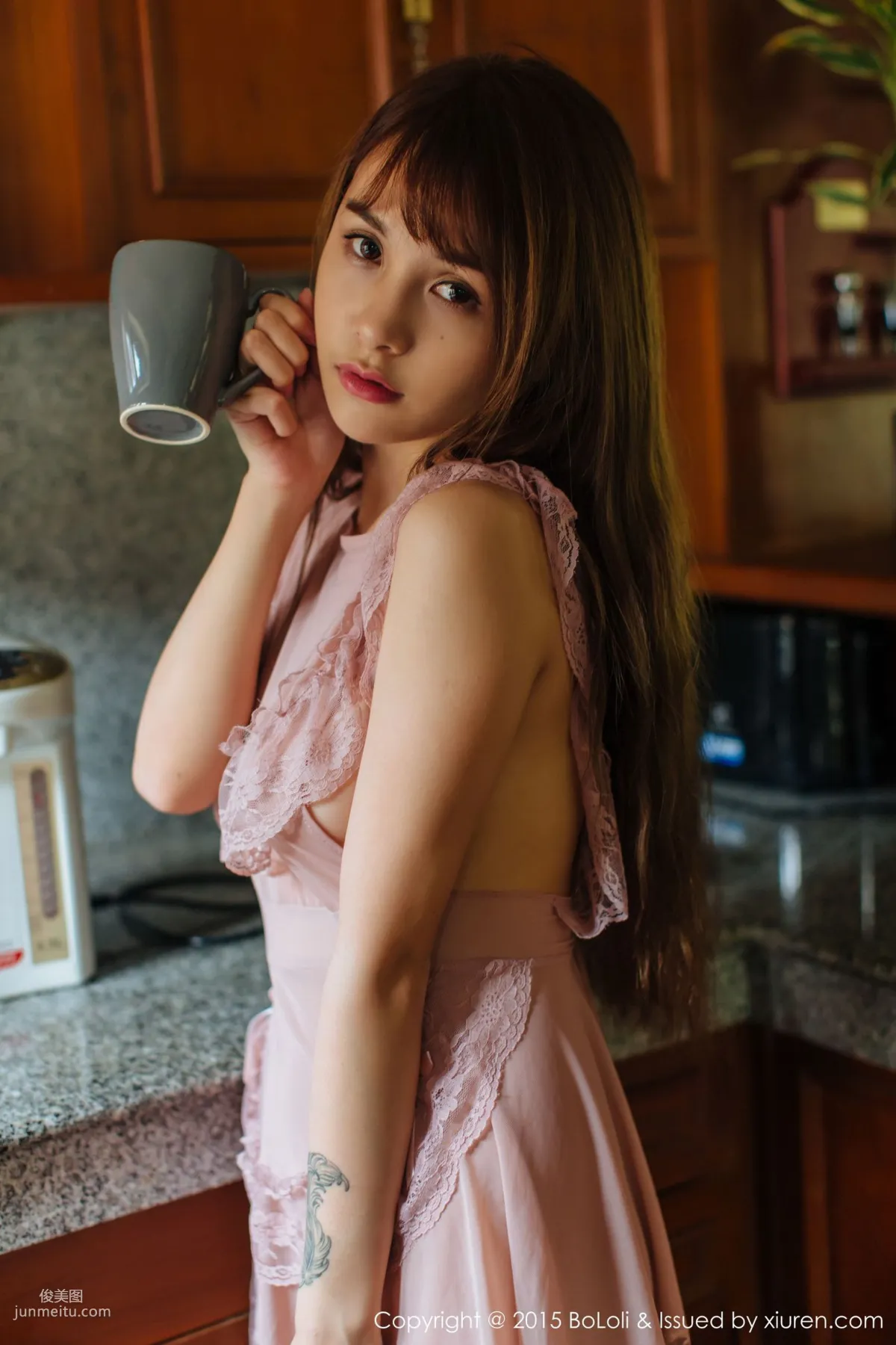 Xia Meijiang, Phuket Travel Shoot, Sexy Chef Plus Seaside Sailor Outfit [Boluoshe] Vol.077 Photo Set photo 2