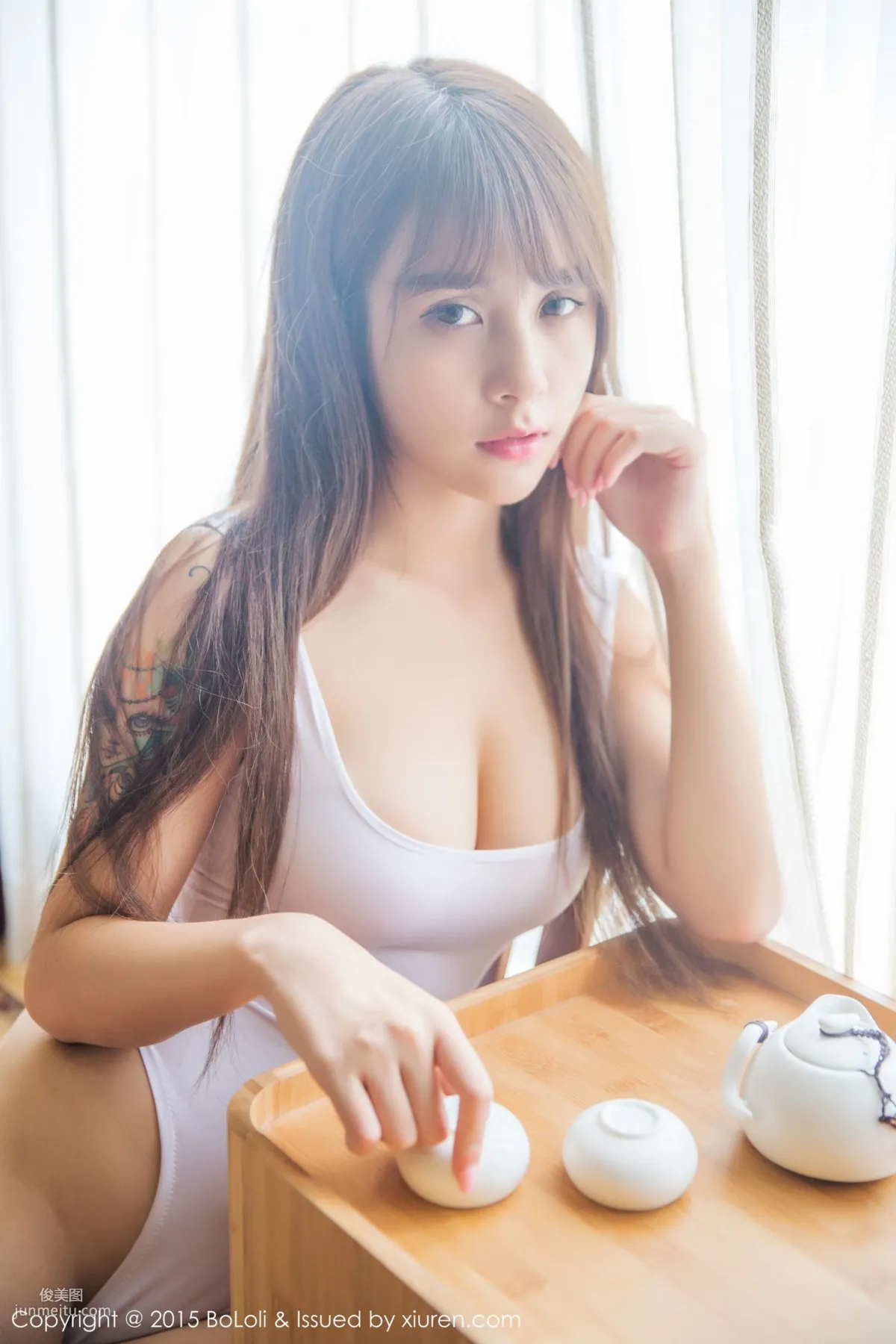 Xia Meijiang, High-Cut Swimsuit + Sexy Lingerie [Boluoshe] Vol.058 Photo Set photo 5