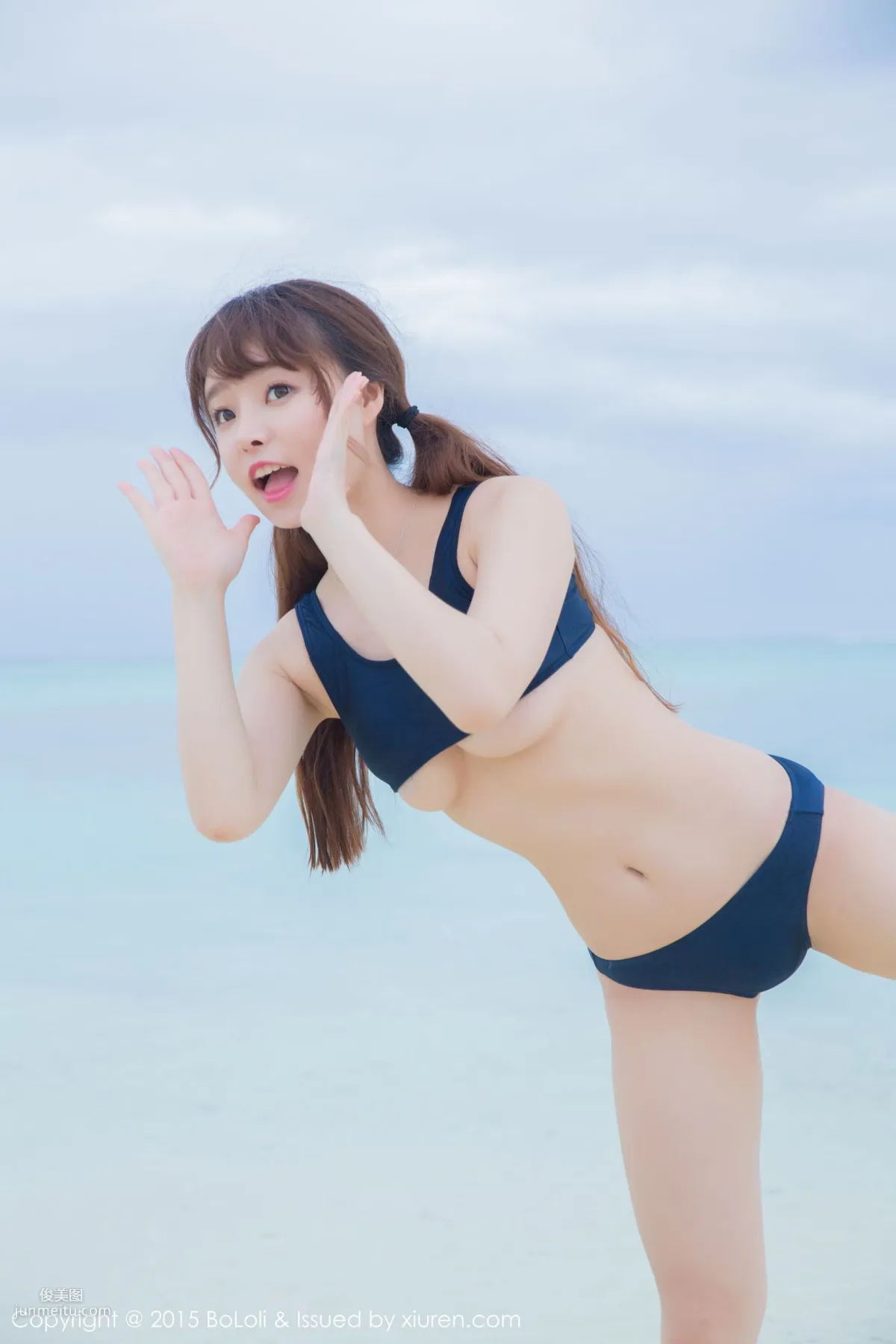 Liu Youqi Sevenbaby, Maldives Travel Shoot, Bikini + School Swimsuit [Boluoshe] Vol.044 Photo Set photo 50