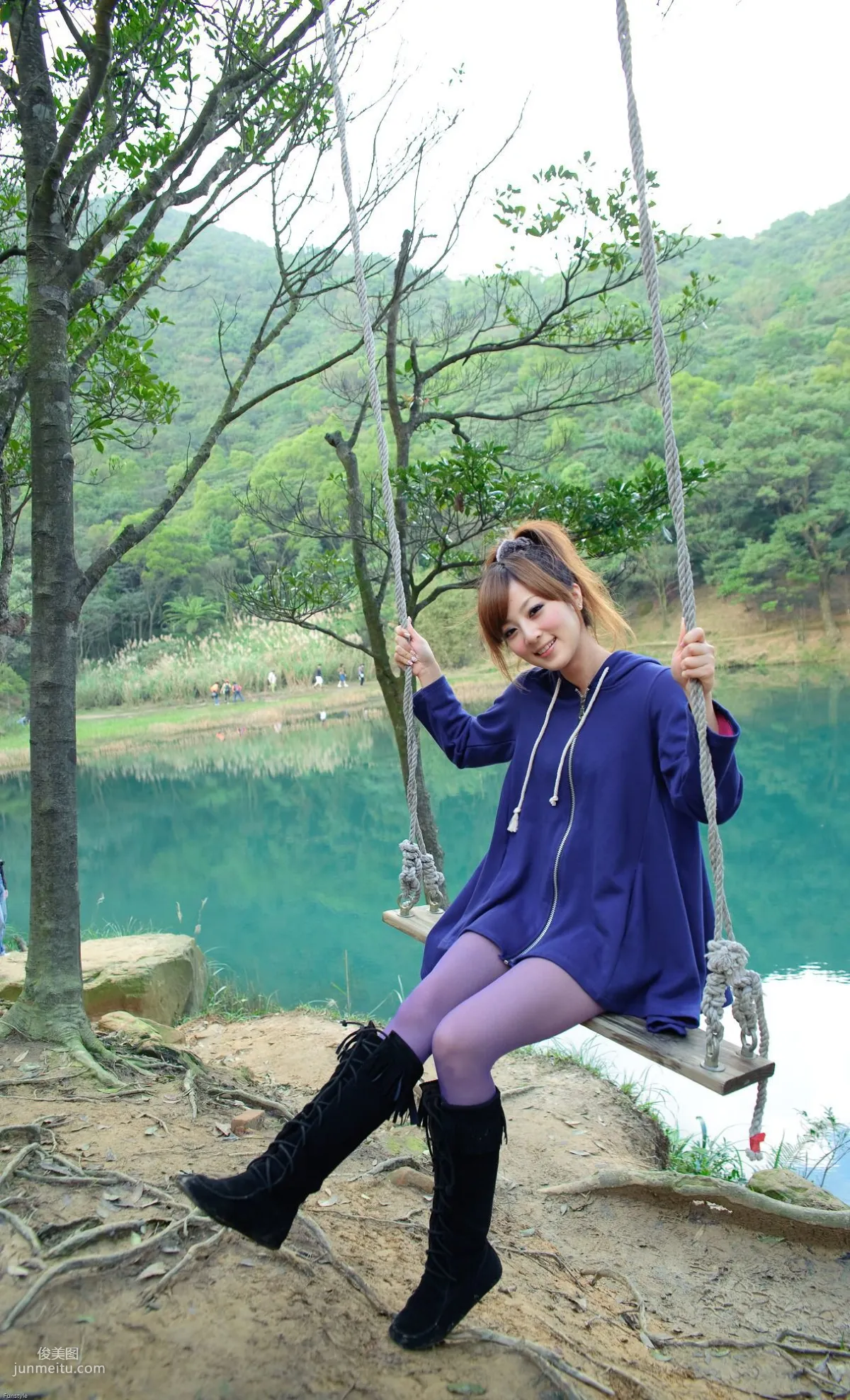 Taiwan Goddess Guozi MM Xinshan Menghu Outdoor Shoot Photo Set photo 23