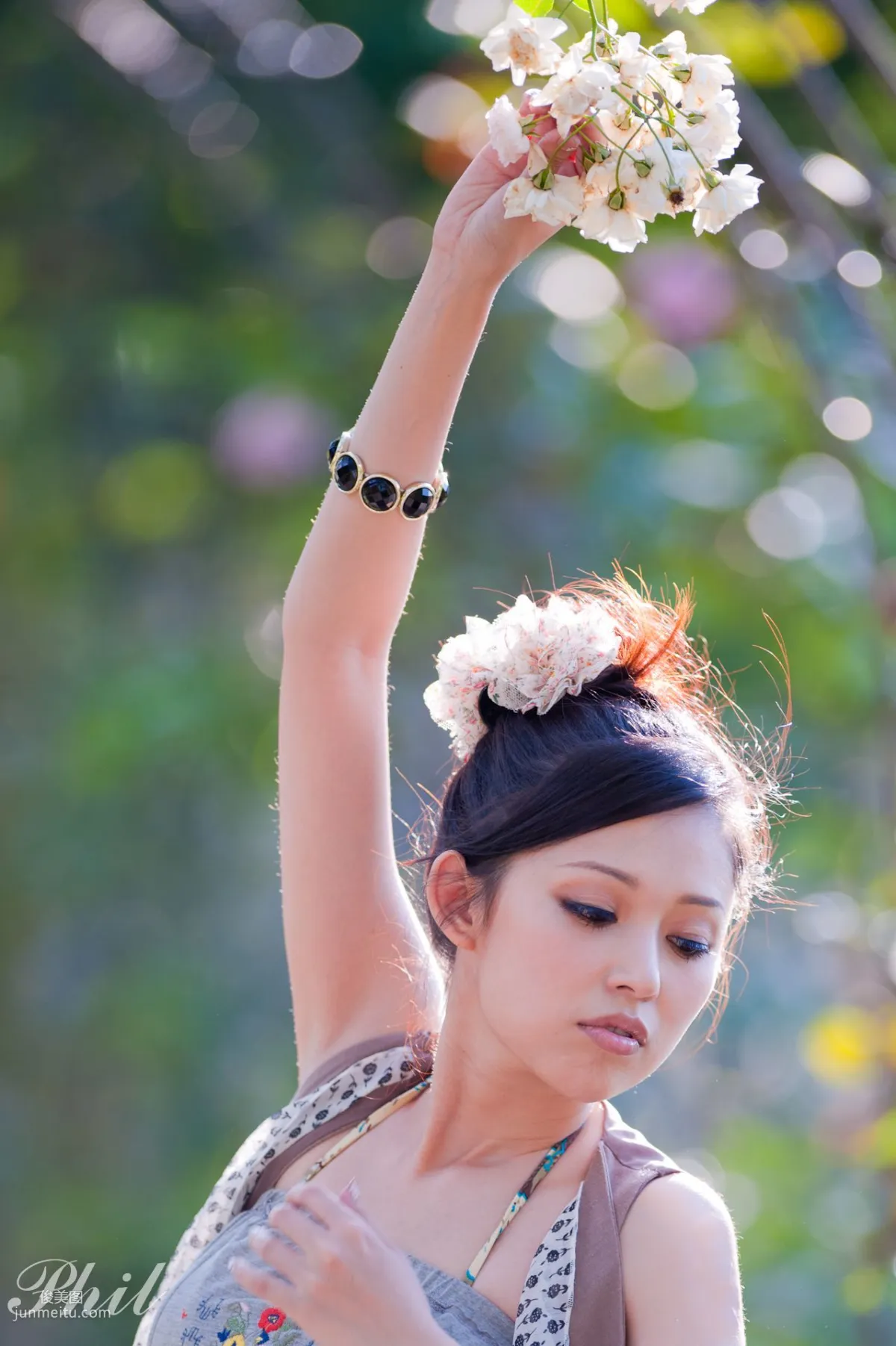 Taiwan Goddess Avy Du Kewei "Suspender Shorts Series" Fresh and Beautiful Outdoor Photo Set photo 15