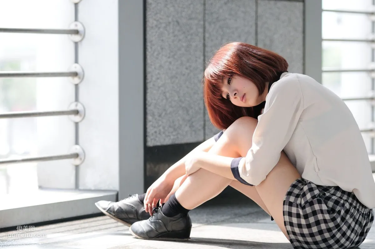 Short-Haired Beauty Xiaozhu patty, 2 Sets of Fresh Street Snap Photo Set photo 27