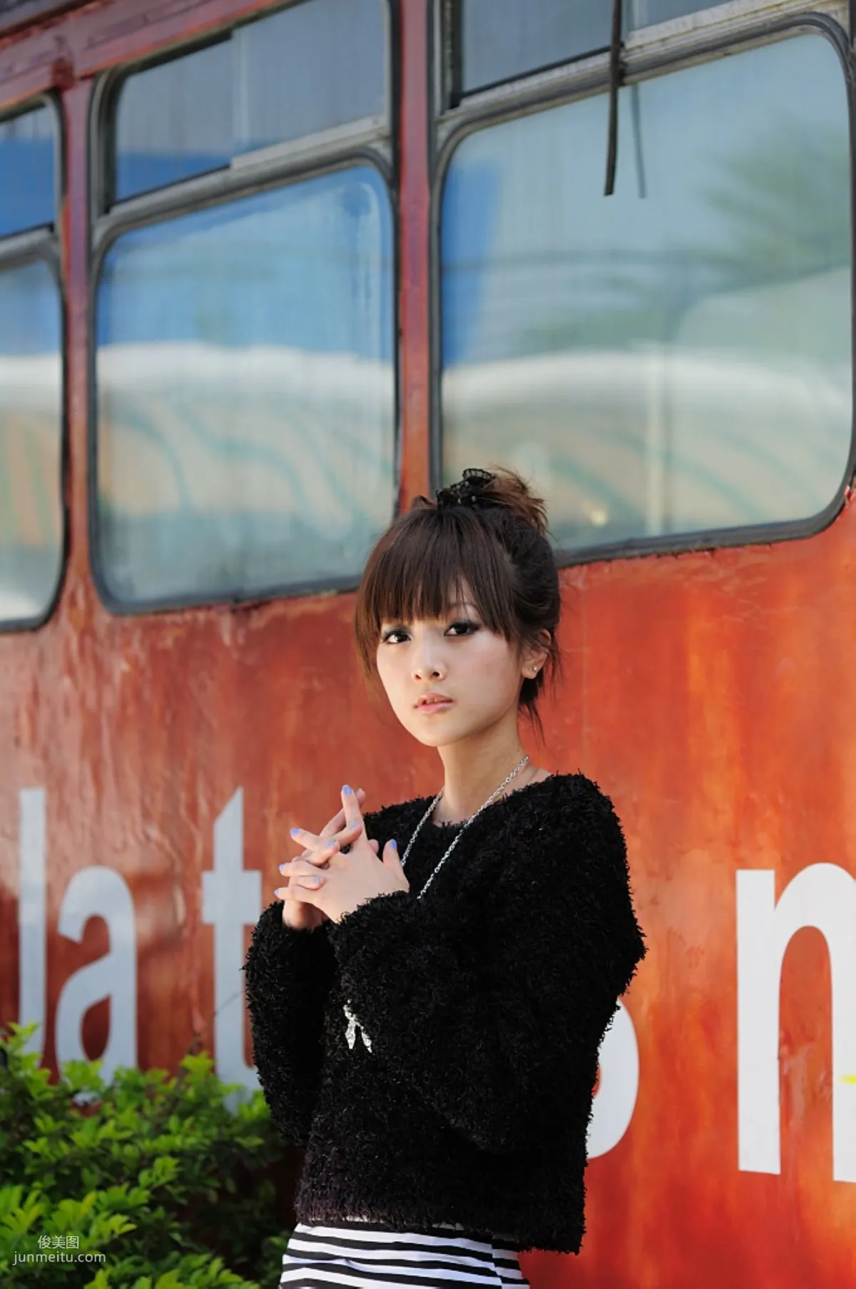Taiwan Internet Celebrity Guozi MM, Children's Traffic Museum Street Snap Photo Set photo 3