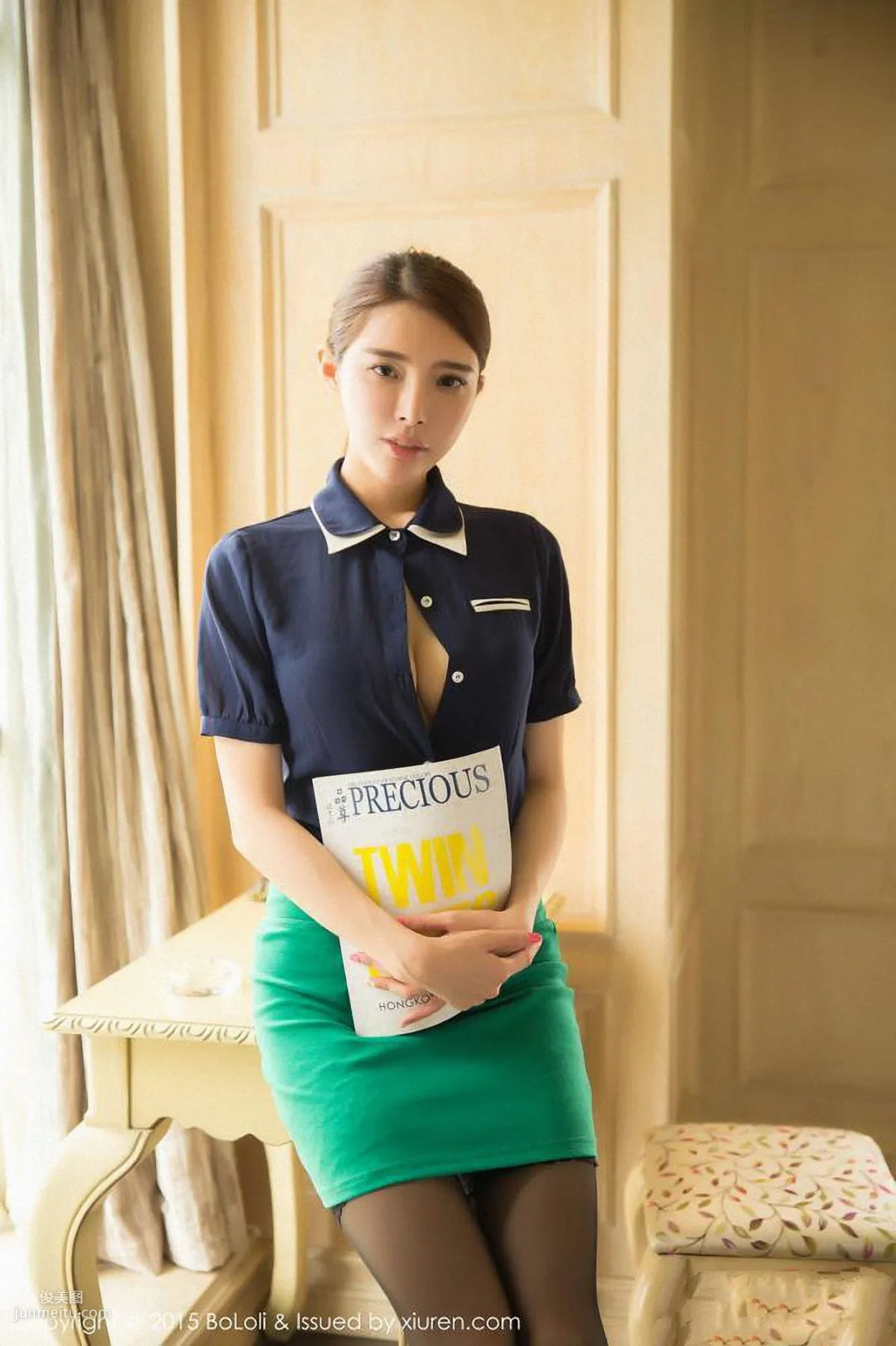 Xia Xiaoqiu Qiuqiu 'Uniform Seduction' [Boluoshe] Vol.029 Photo Set photo 11