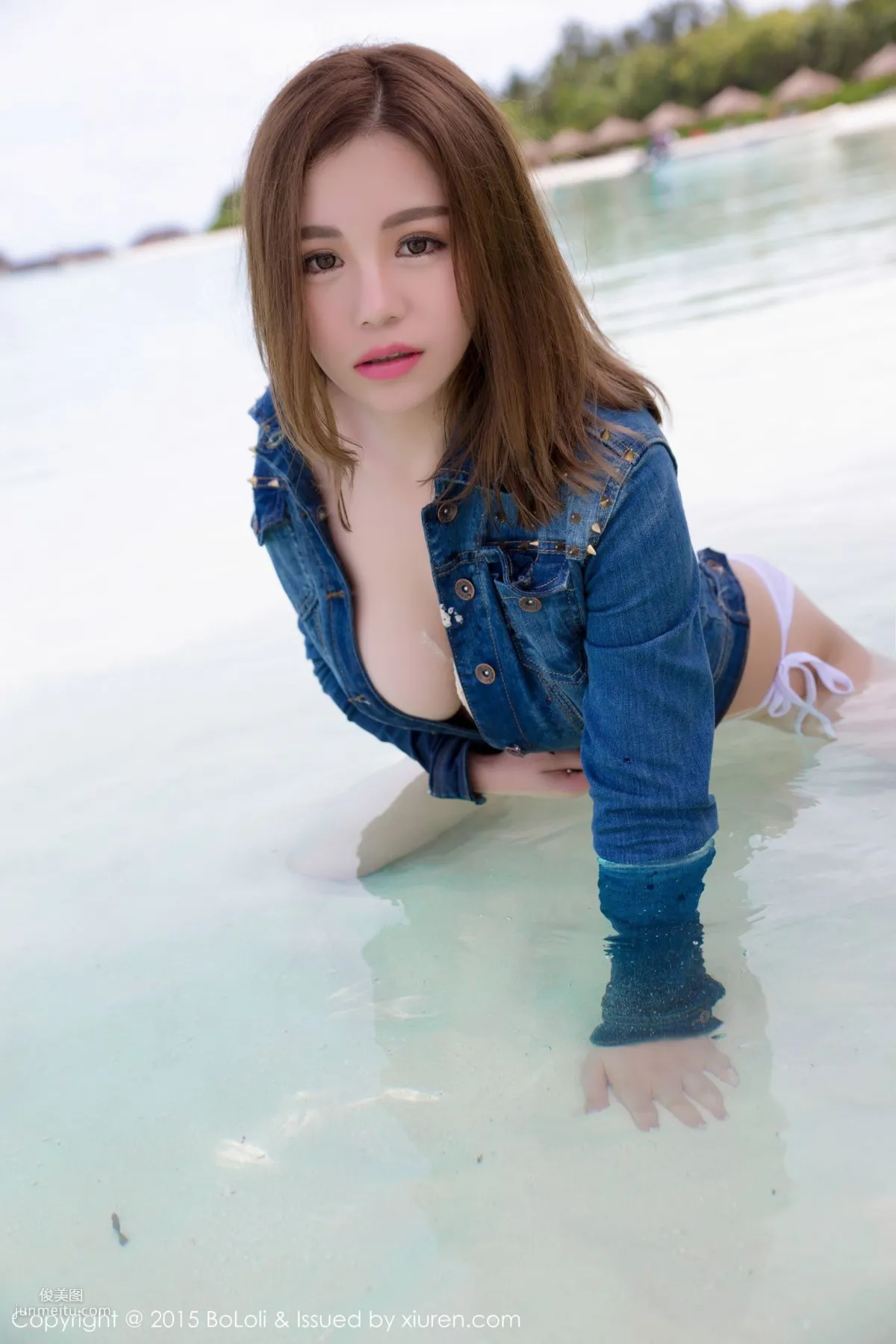 Liu Yaxi "Maldives Travel Shoot" Denim Series [BoLoli Boluoshe] Vol.051 Photo Set photo 6