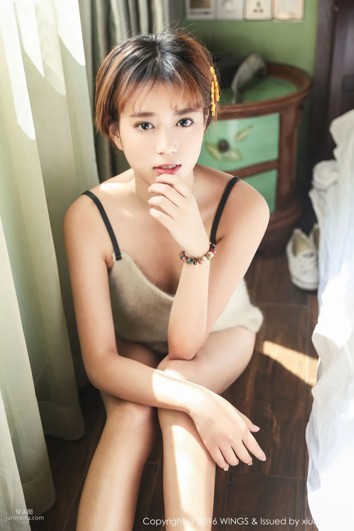 Ningmeng vivi - Top-Notch Short-Haired Handsome Model [WingS] Vol.019 Photo Set photo 56
