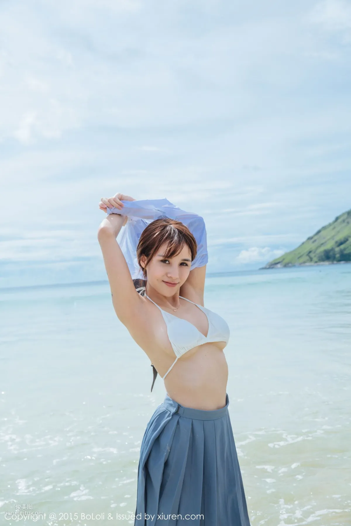 Xia Meijiang, Phuket Travel Shoot, Sexy Chef Plus Seaside Sailor Outfit [Boluoshe] Vol.077 Photo Set photo 38