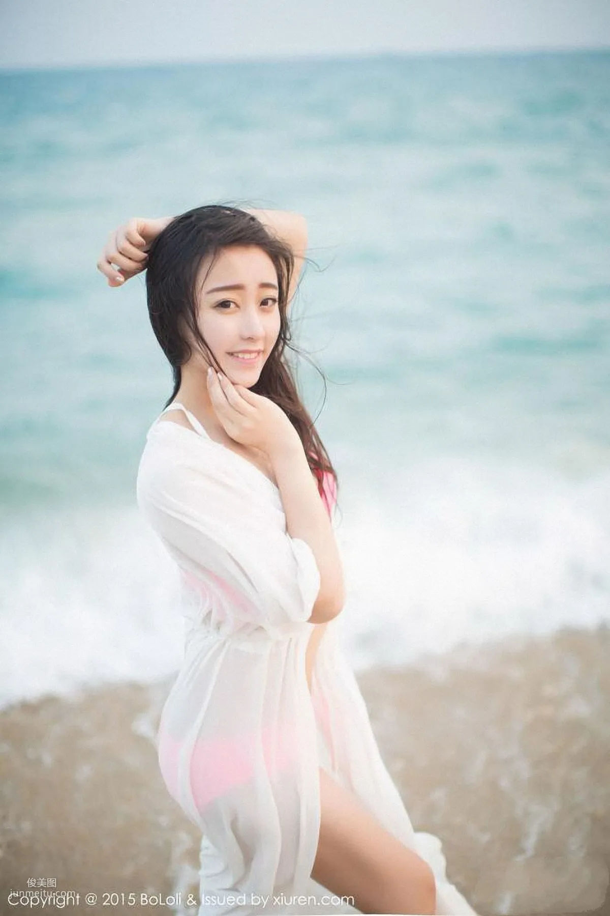 Duo Bi dobby Fresh and Light School Swimsuit + Swimwear [Boluoshe] Vol.022 Photo Set photo 42