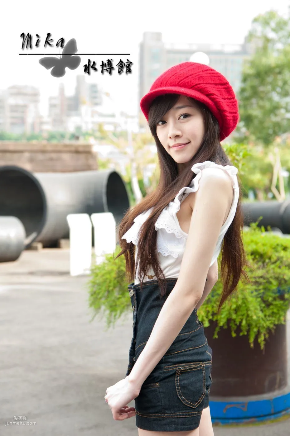 Taiwan Pure Beauty Mika Water Museum Street Snap Photo Set photo 10